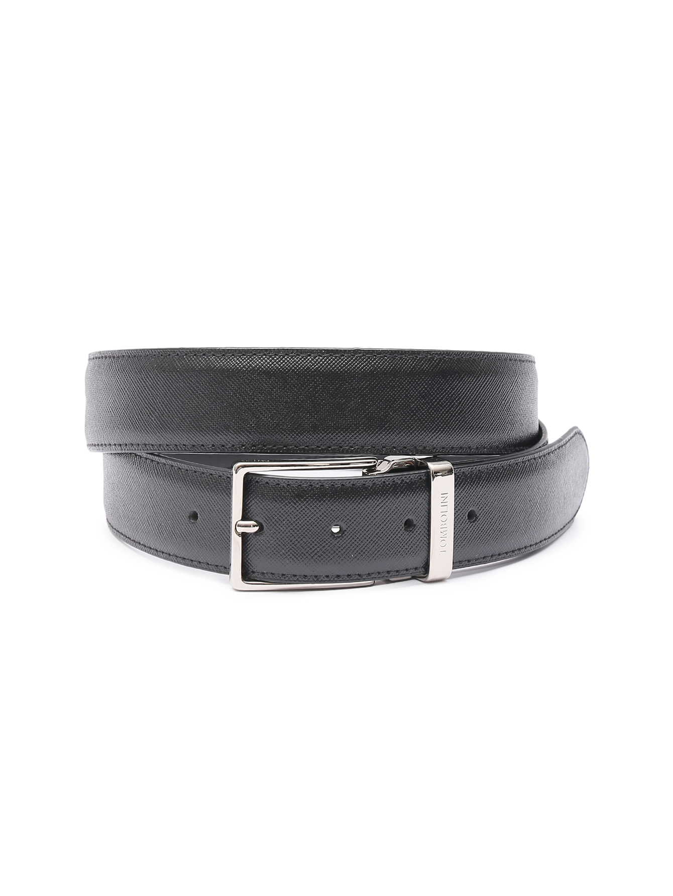 Ремень из кожи с металлической пряжкой - Общий вид