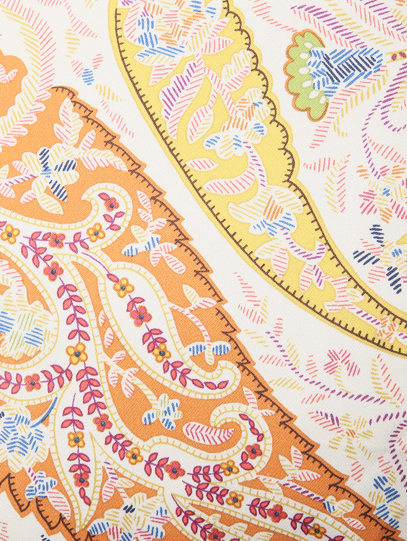 Подушка из хлопка с узором и бахромой  - Деталь1