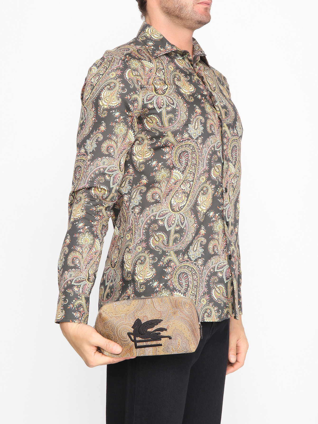 Косметичка из хлопка с логотипом - МодельОбщийВид