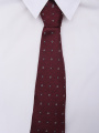 Галстук из шелка с узором  - МодельОбщийВид
