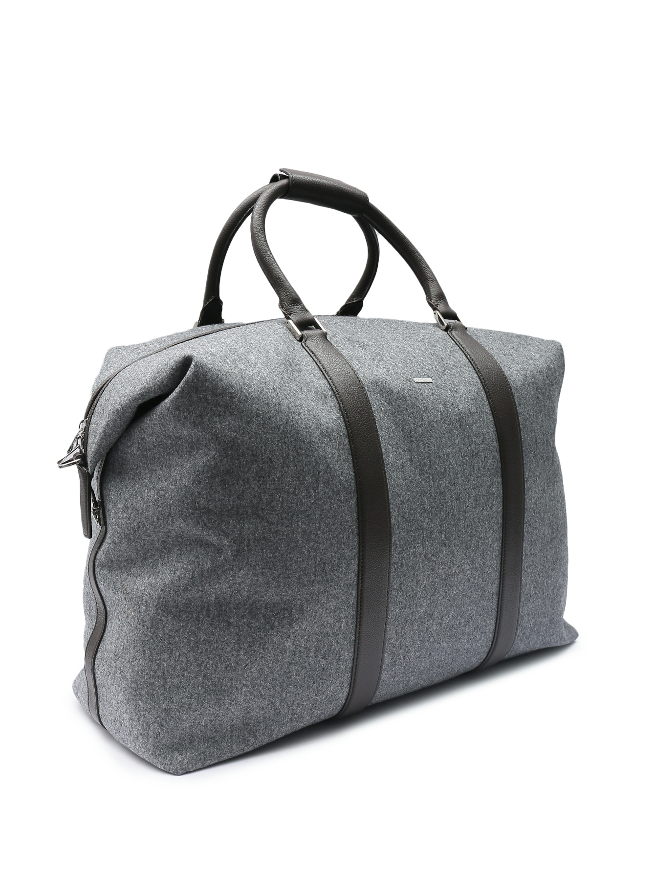 Дорожная сумка из текстиля и кожи  - Обтравка1