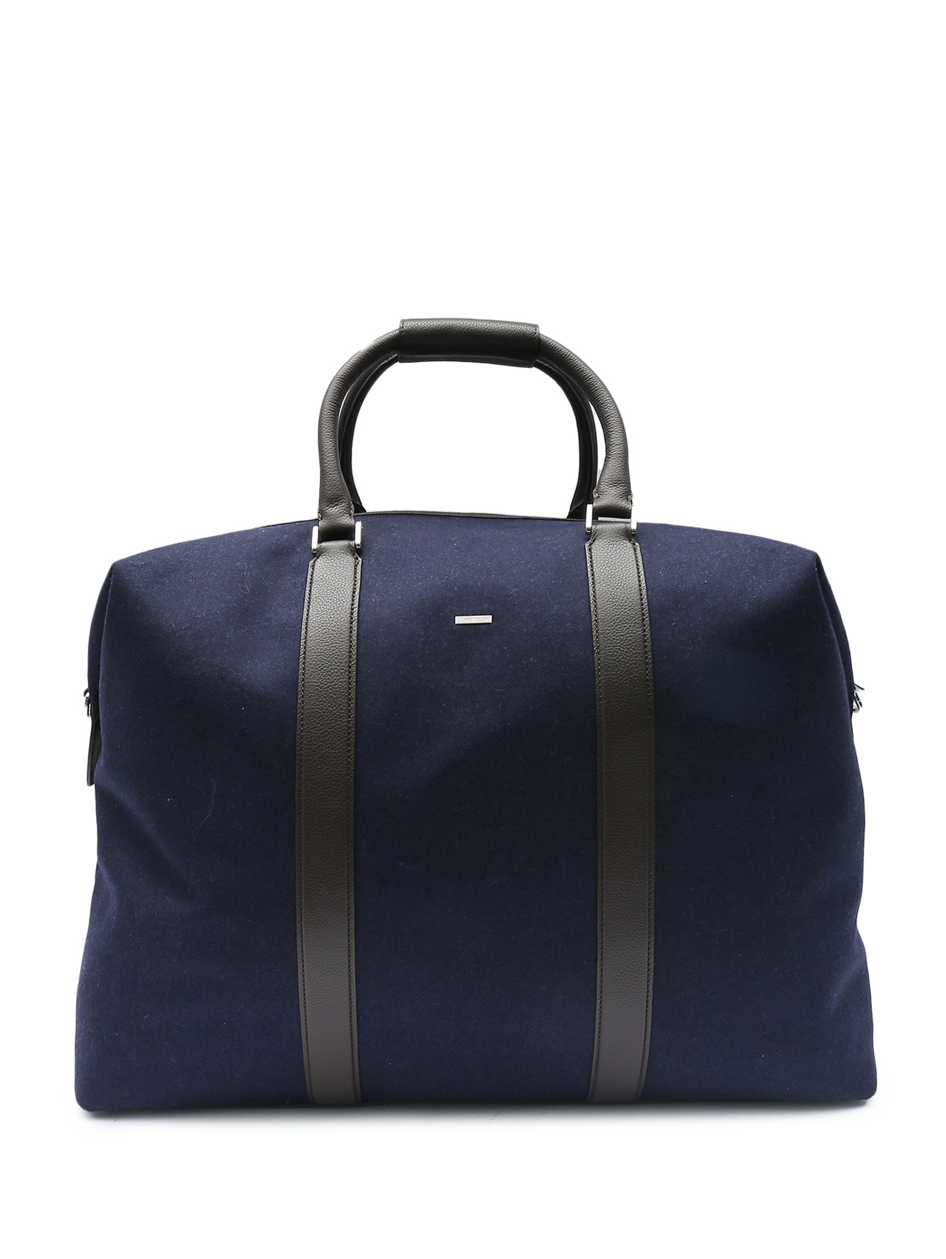 Дорожная сумка из текстиля и кожи  - Общий вид