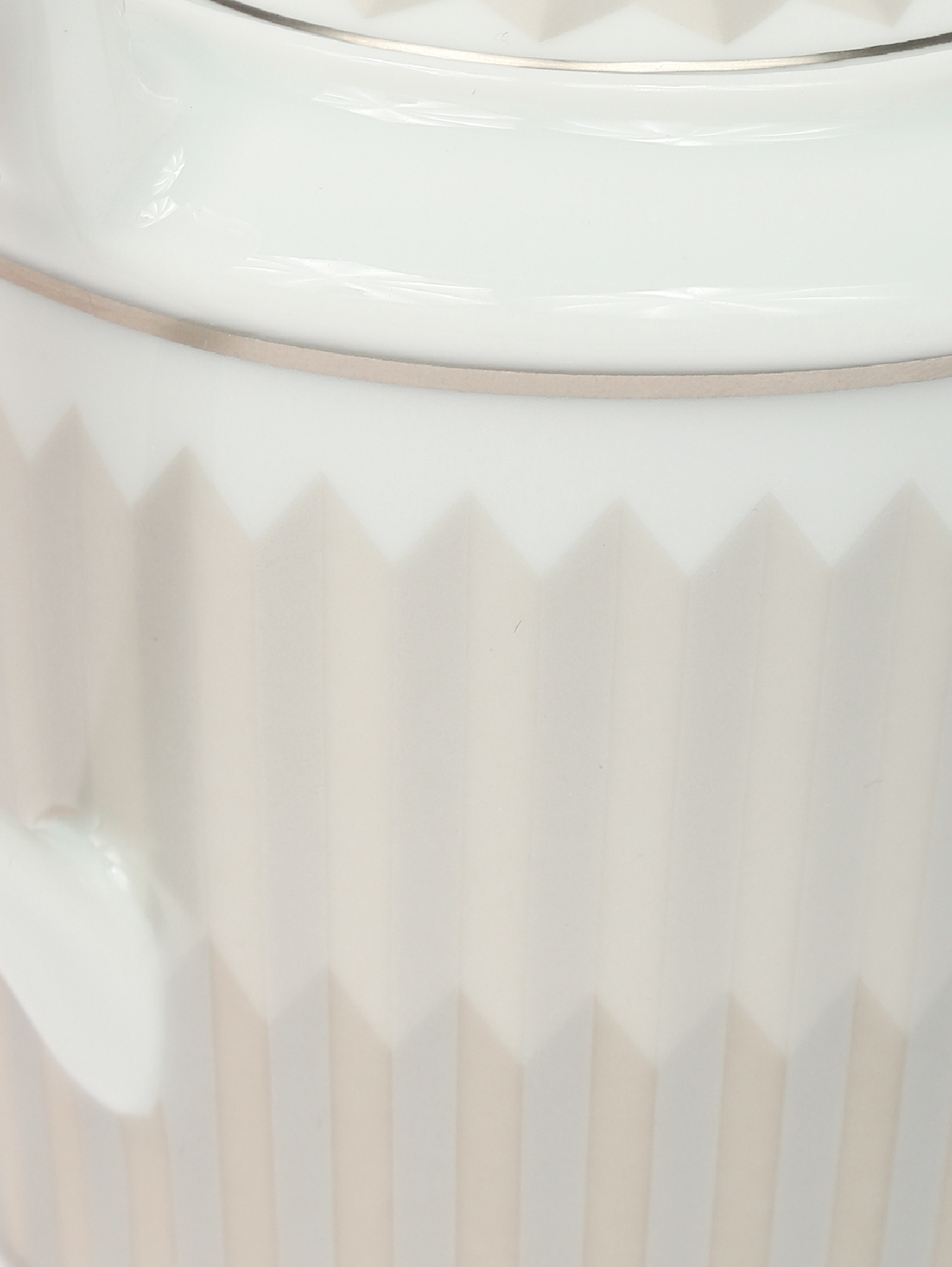 Сахарница  из фарфора с геометрическим узором  - Деталь1