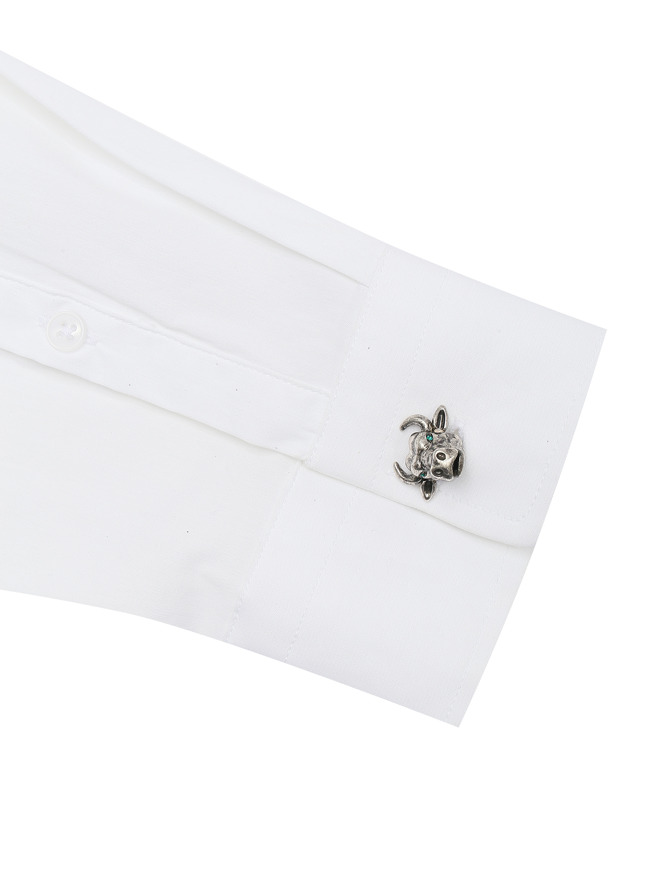 Запонки из металла с кристаллами  - МодельОбщийВид