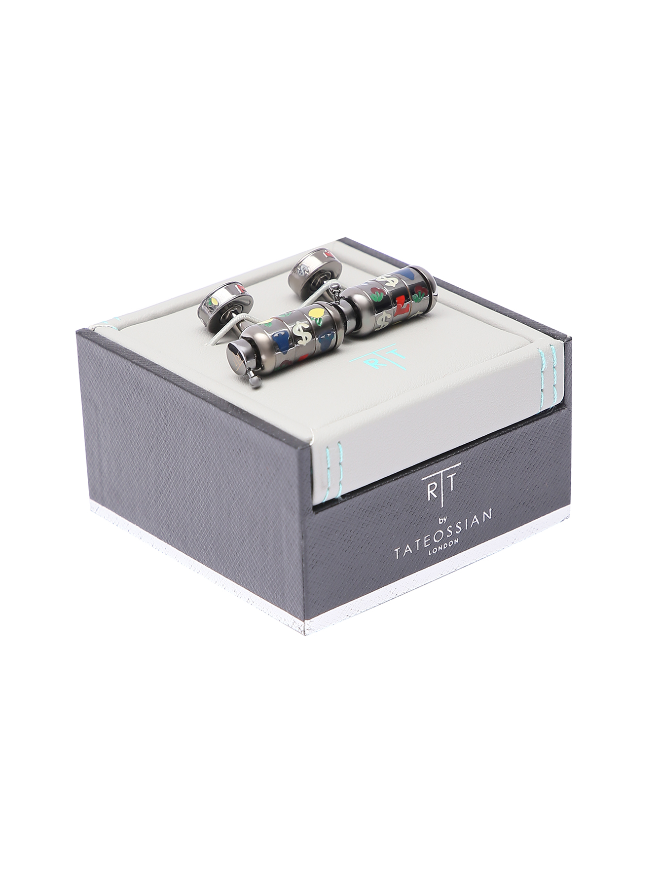 Запонки из металла с узором  - Деталь