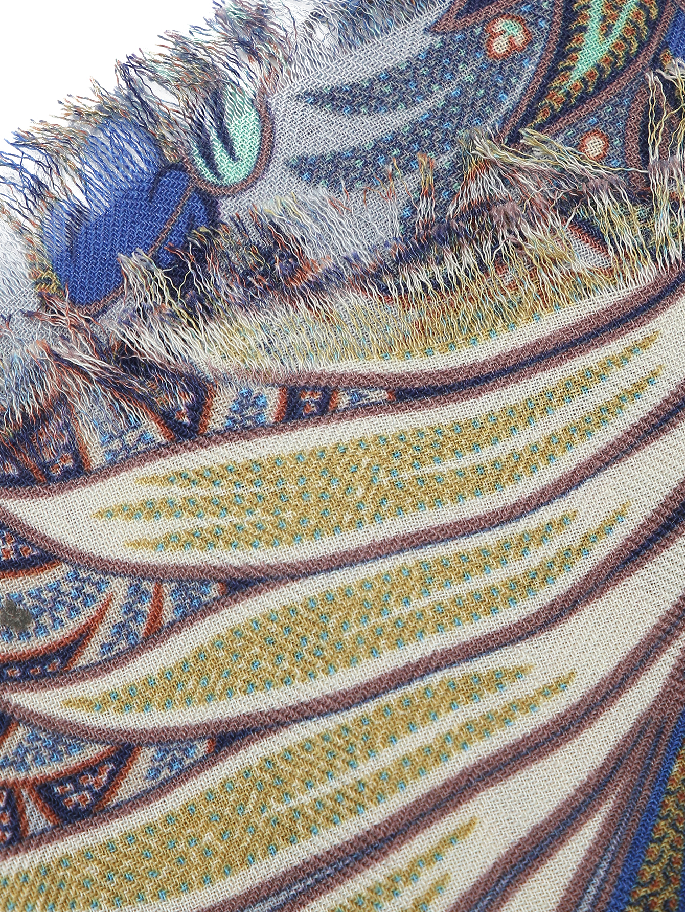 Шарф из кашемира и шелка с узором  - Деталь1