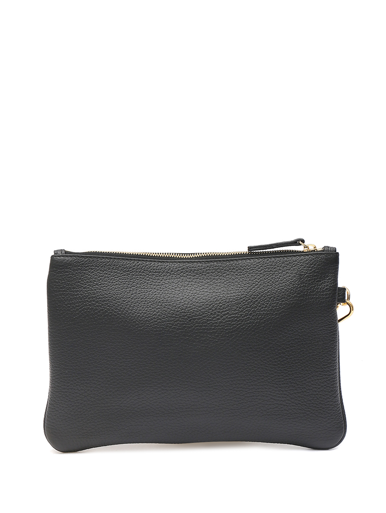 Клатч из кожи на молнии  - Обтравка2