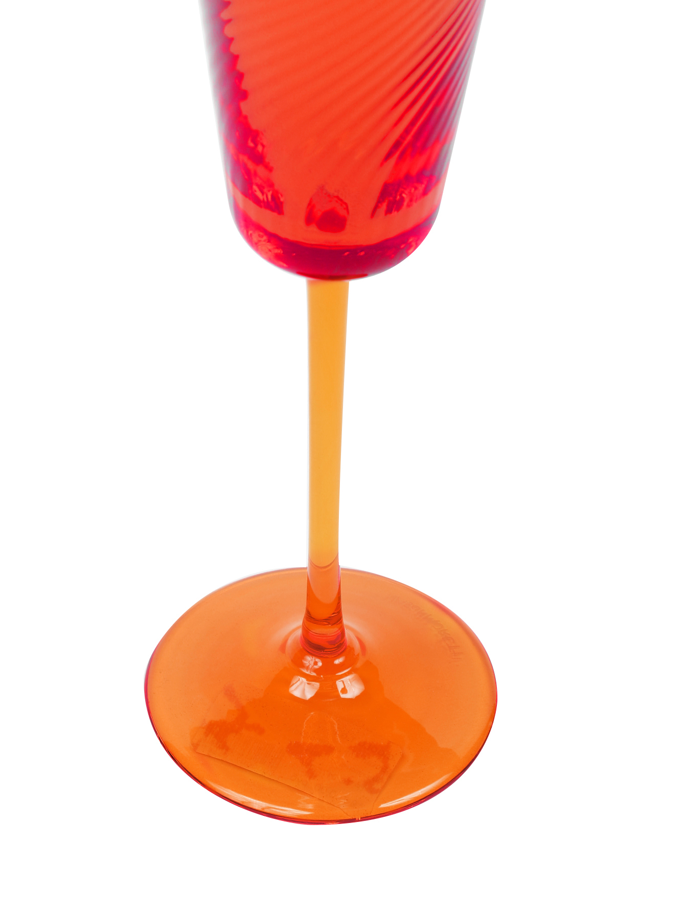 Ребристый бокал для шампанского - Деталь