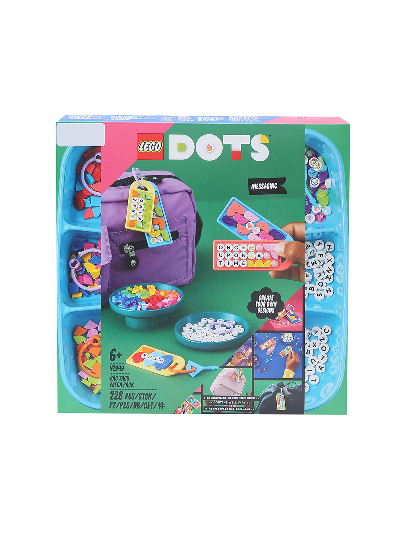 Конструктор LEGO DOTs "Большой набор бирок для сумок" - Общий вид
