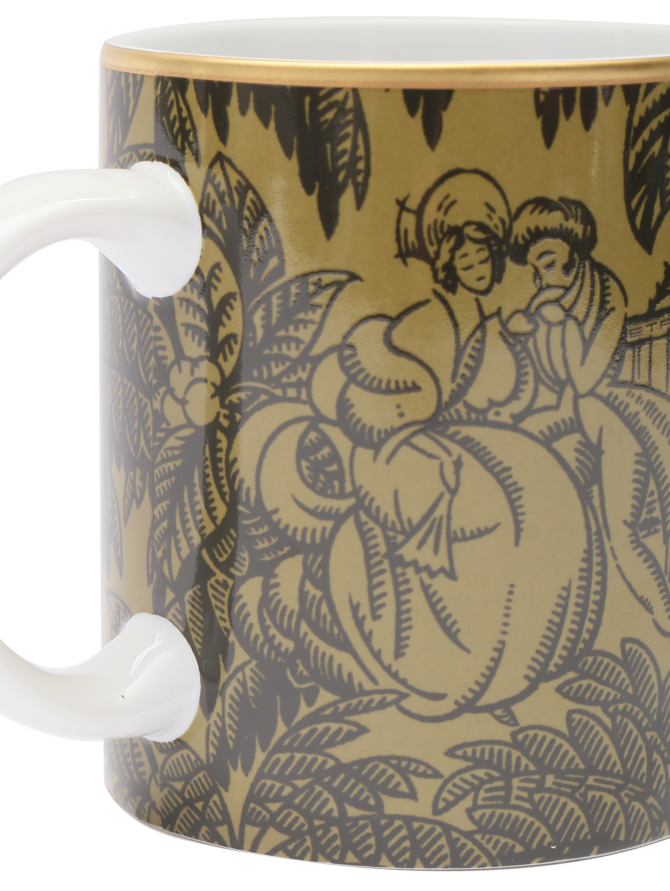 Кружка из фарфора с узором  - Деталь