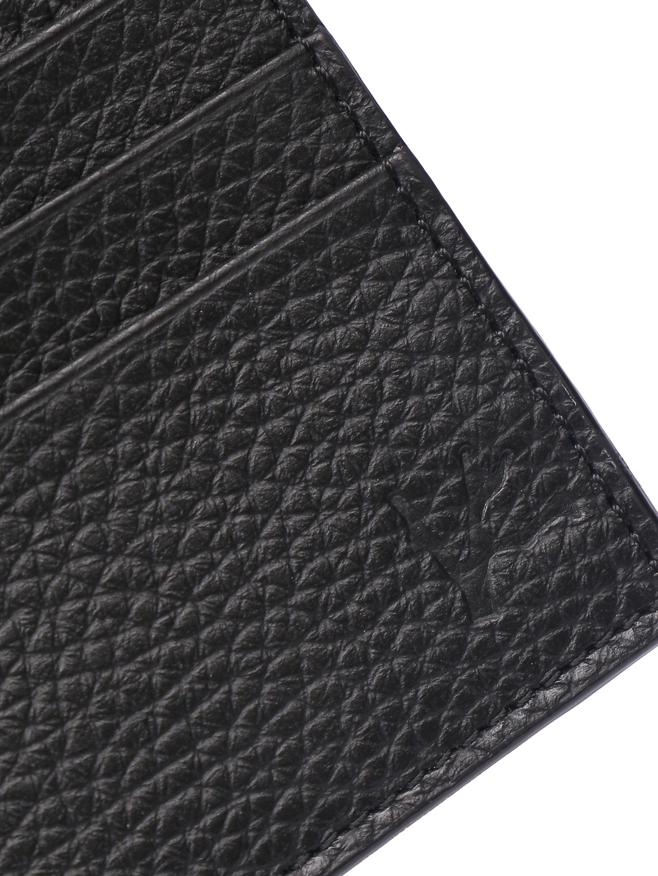 Визитница из зернистой кожи - Деталь