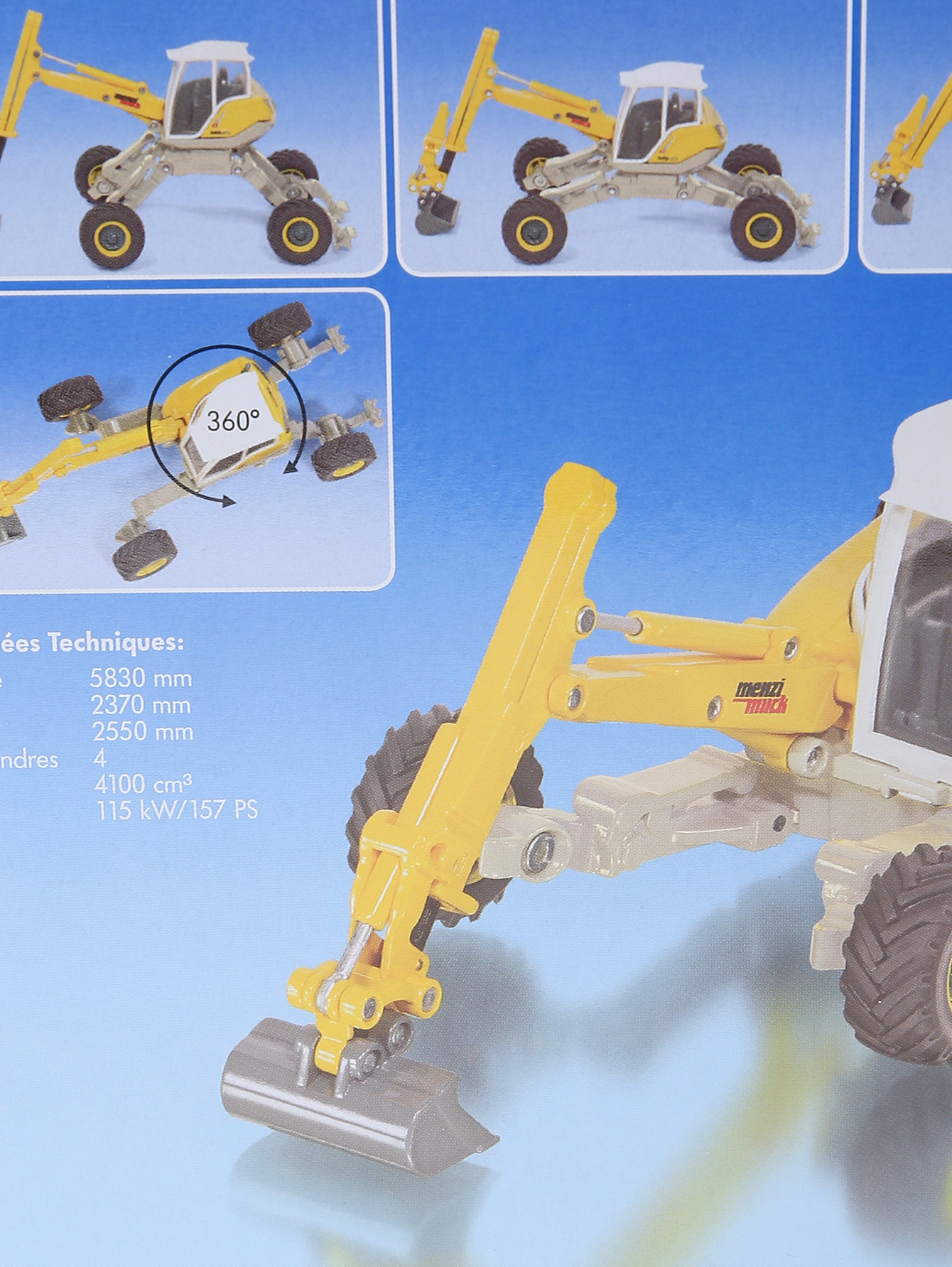 Шагающий экскаватор Menzi Muck M545 Siku желтая (664705) купить по цене 6  000 руб. в интернет-магазине ГУМ