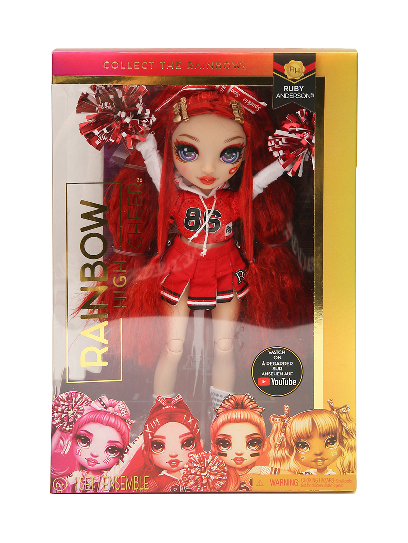 Игрушка Rainbow High Кукла Cheer Doll - Ruby Ander - Общий вид