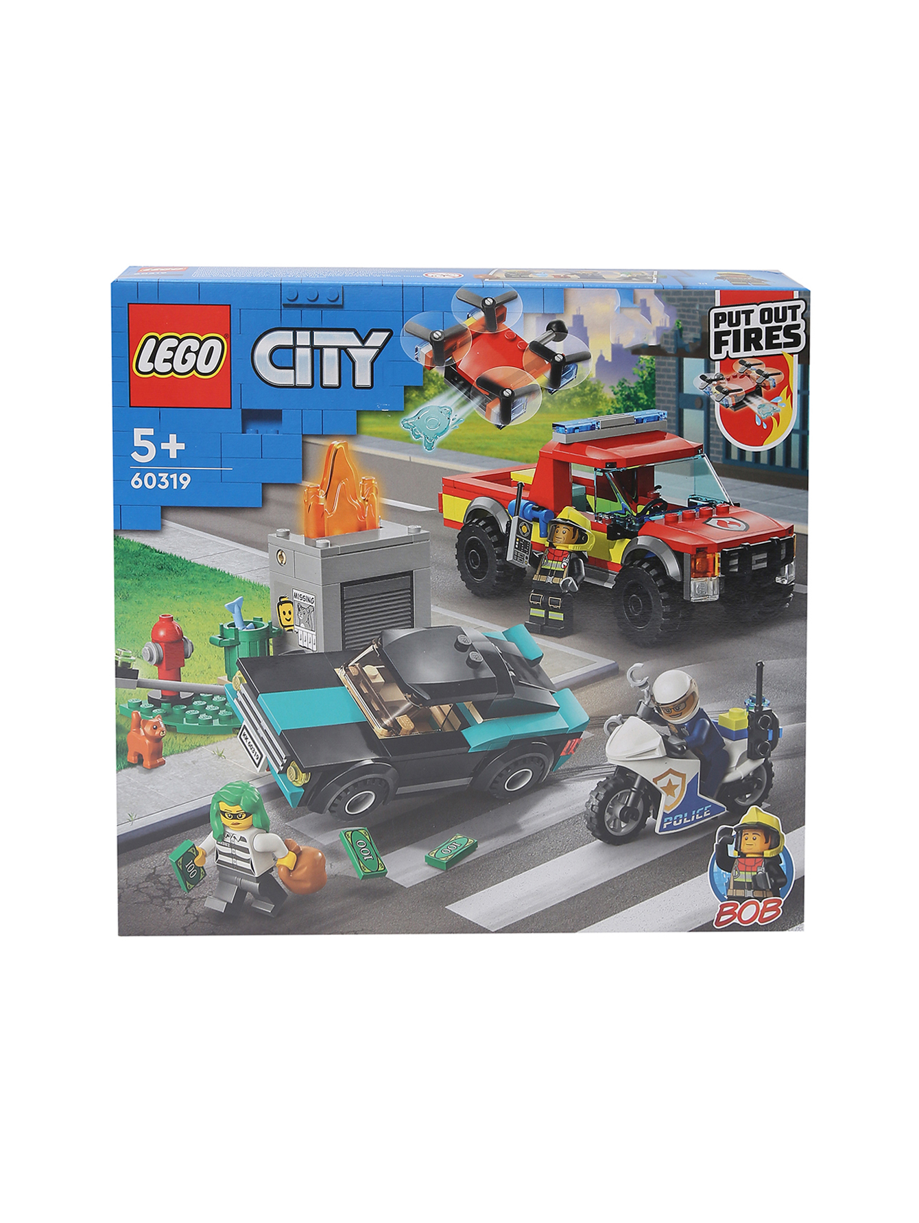 Конструктор LEGO CITY Fire Пожарная бригада и полиция Lego мультиколор  (686398) купить по цене 6 200 руб. в интернет-магазине ГУМ