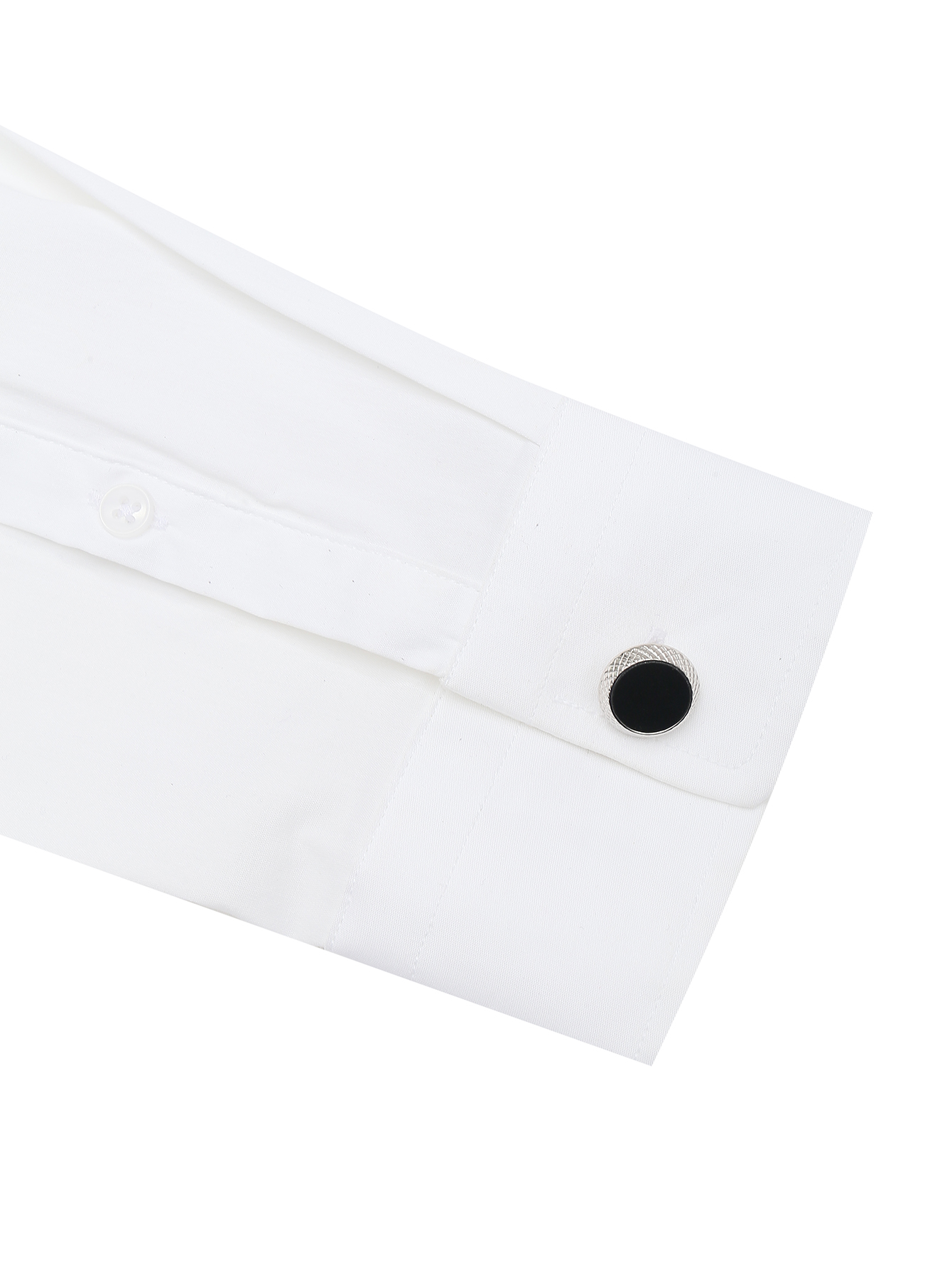 Запонки из металла и кожи - МодельОбщийВид