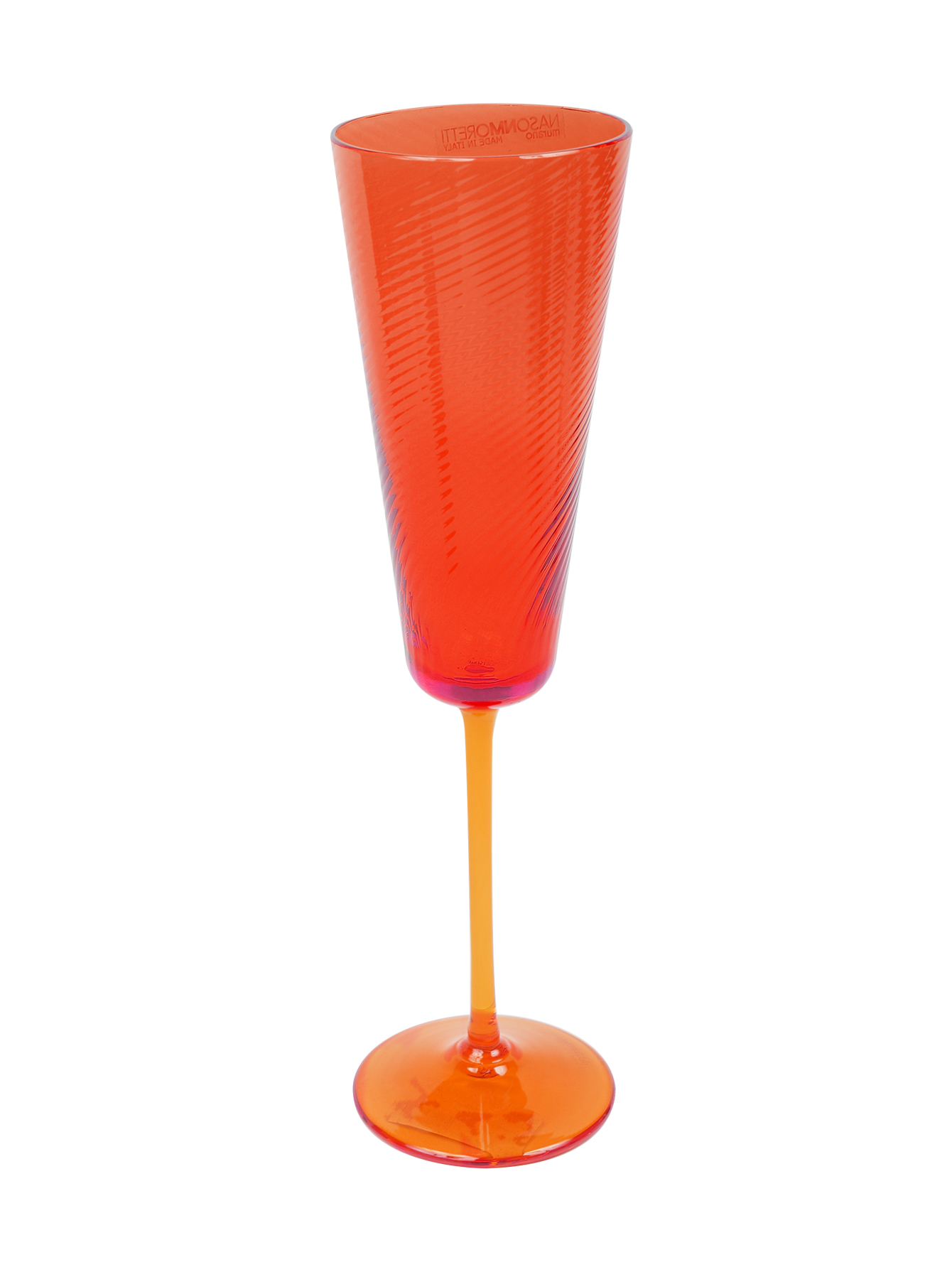 Ребристый бокал для шампанского - Общий вид