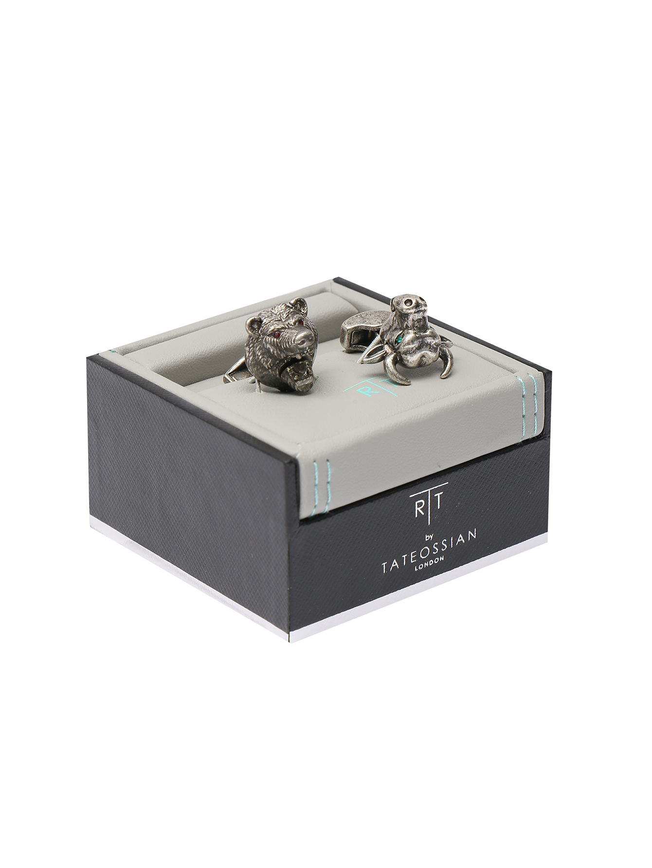 Запонки из металла с кристаллами  - Обтравка1