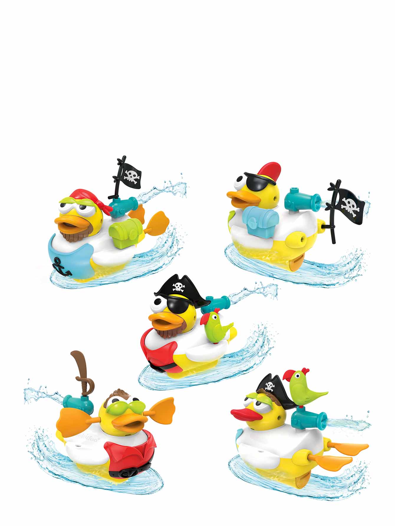 Водная игрушка "Утка-пират" с водометом и аксессуарами - Общий вид