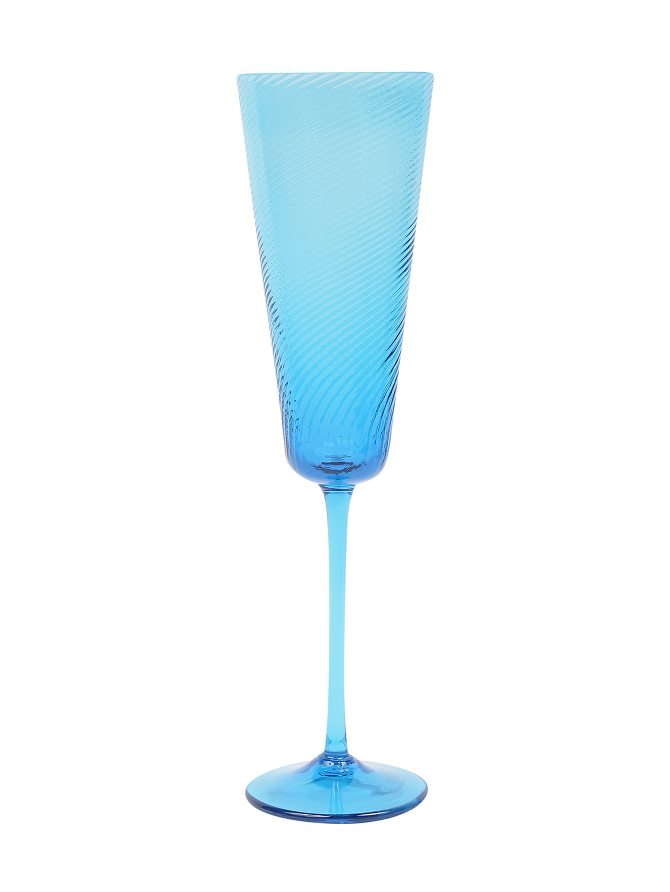 Бокал для шампанского из цветного стекла  - Общий вид