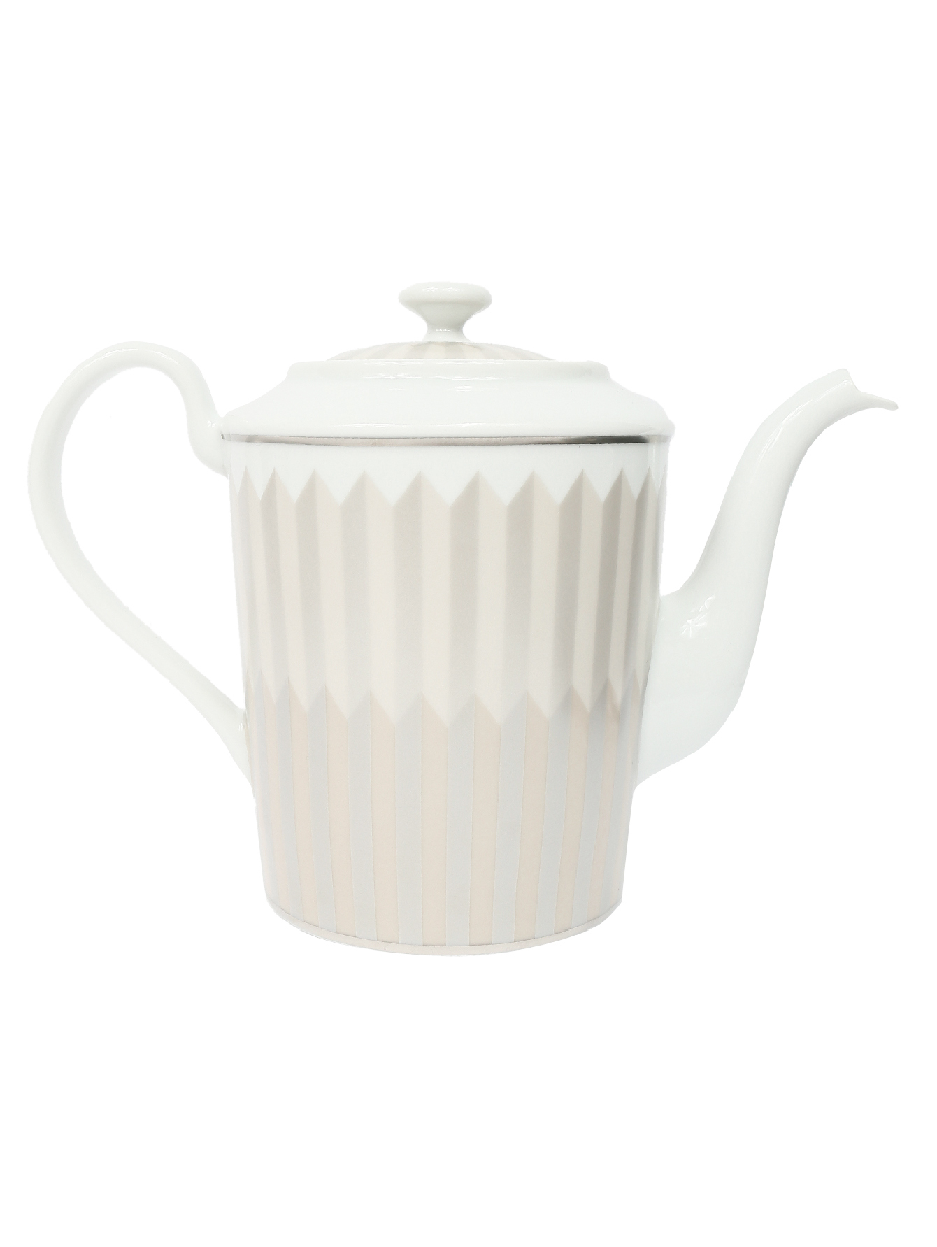 Кофейник из фарфора с геометрическим узором  - Обтравка2