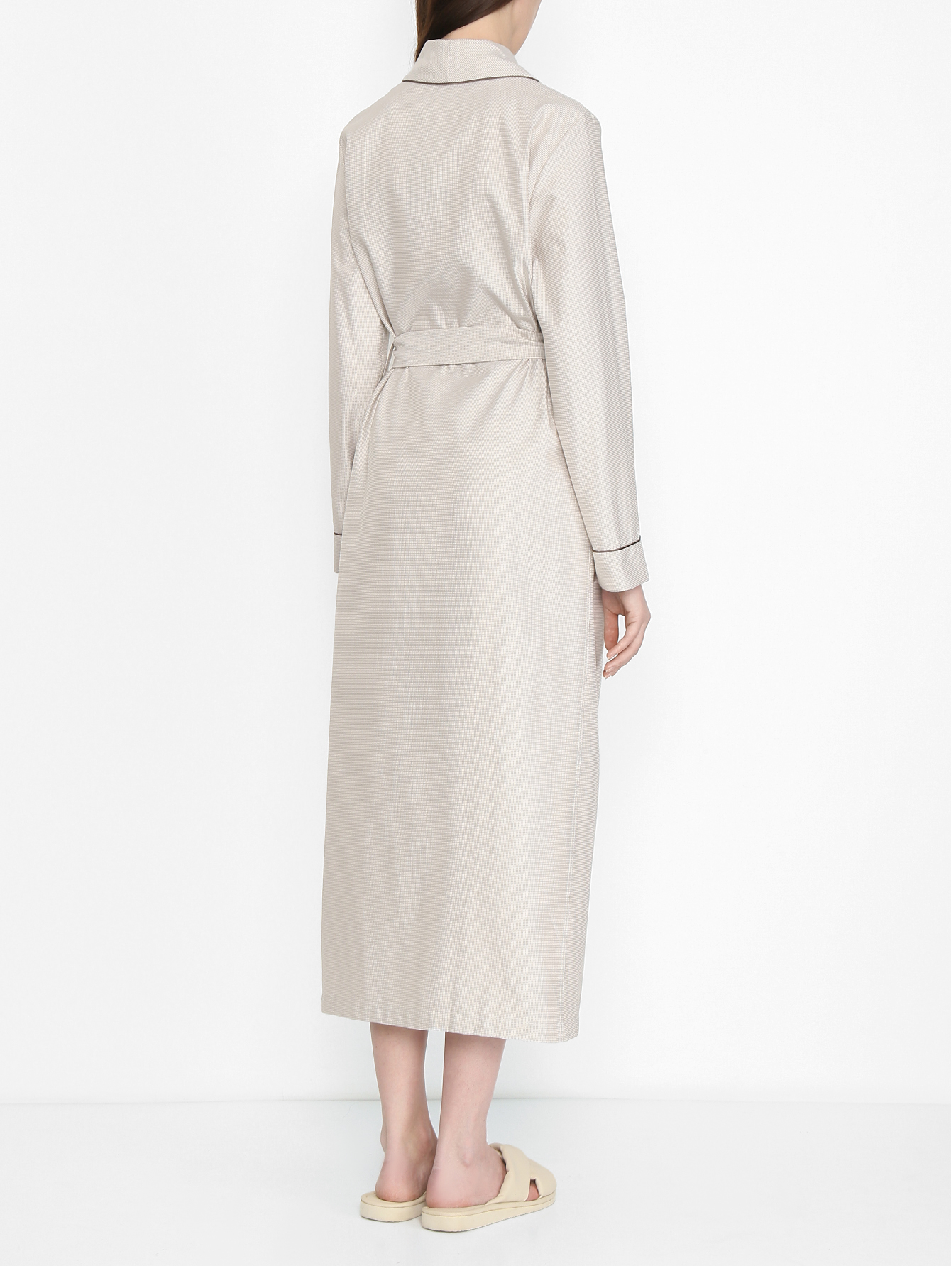 Халат из хлопка с узором - МодельВерхНиз1