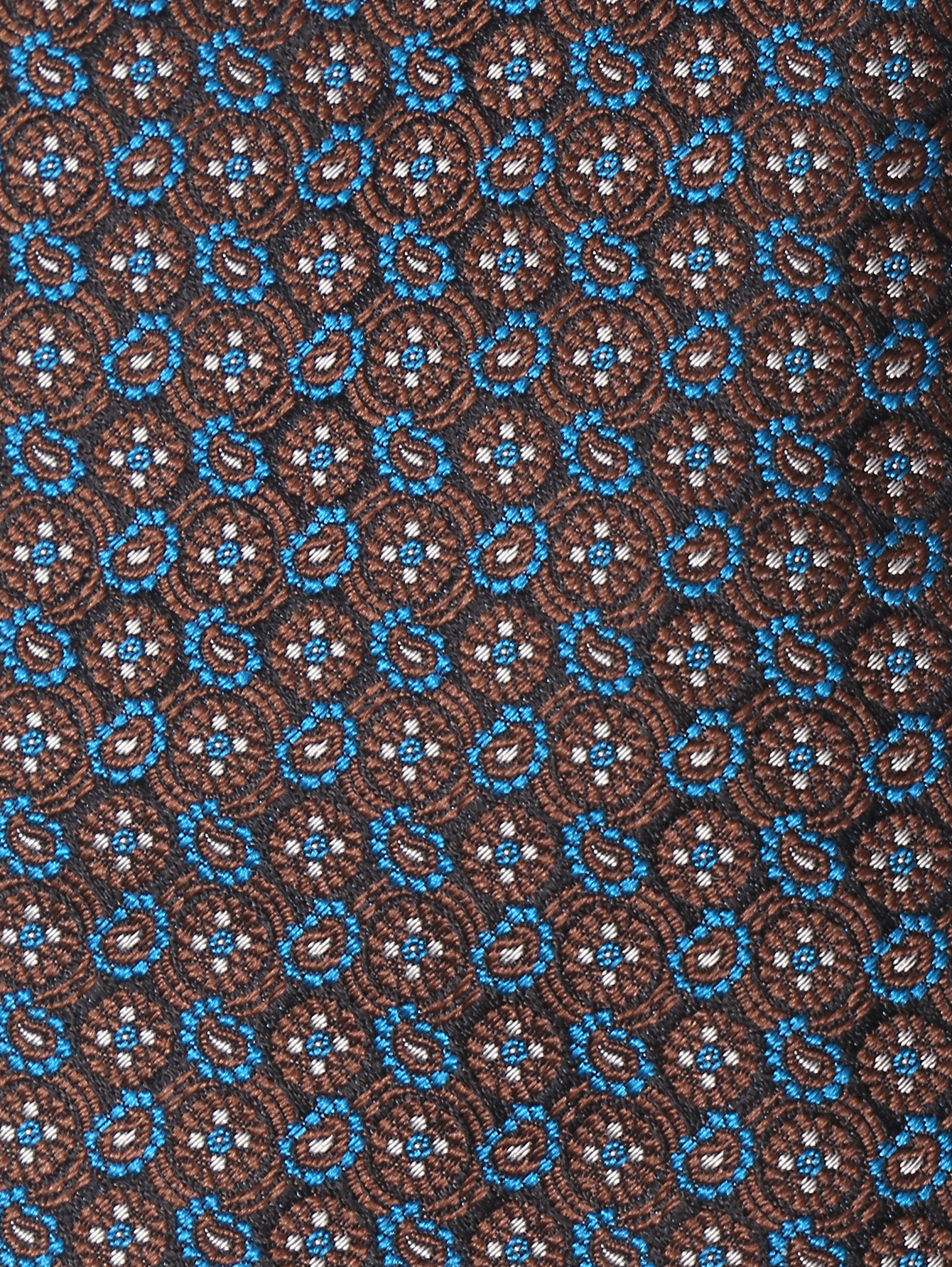 Галстук из шелка с узором - Деталь