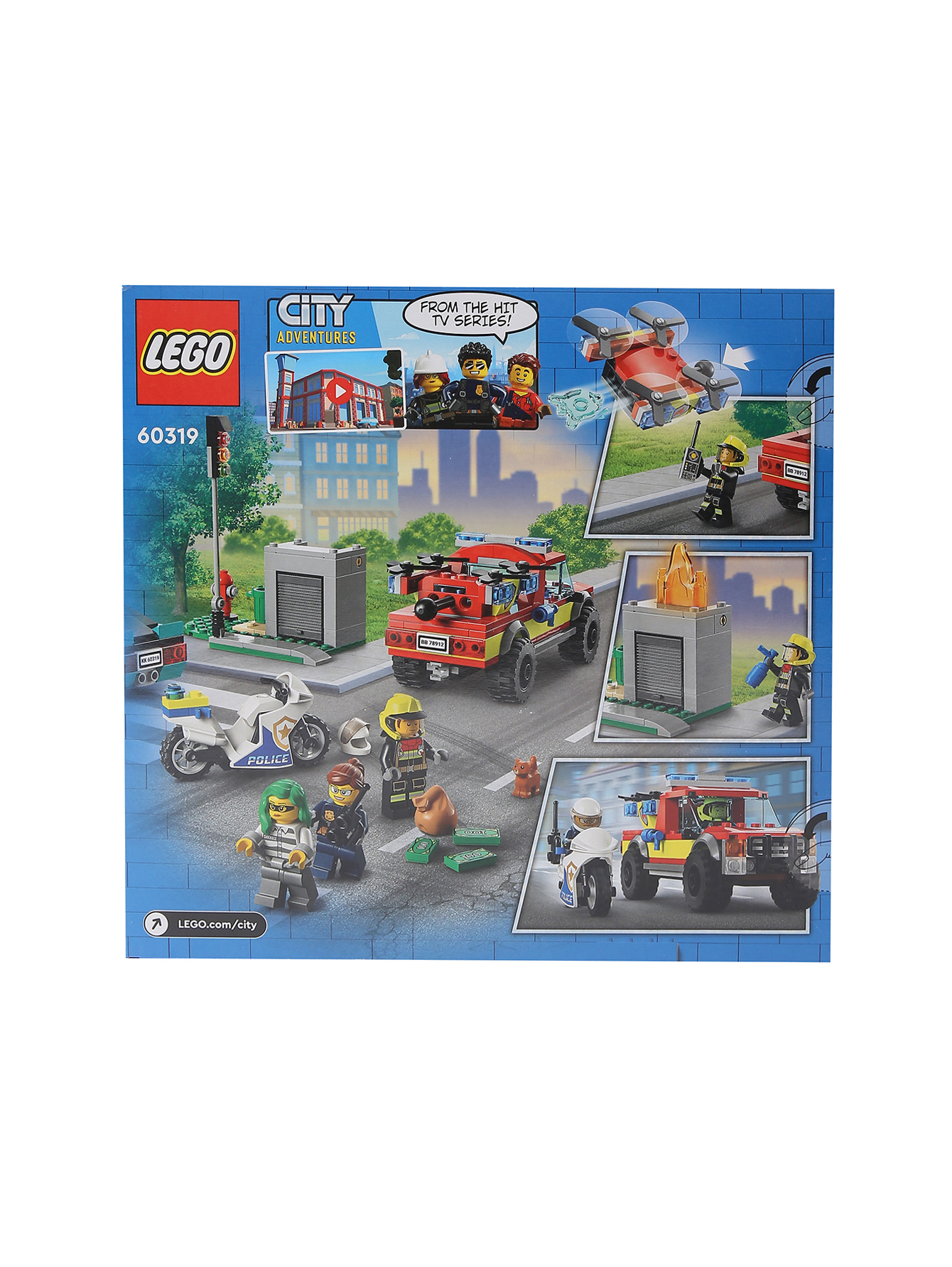 Конструктор LEGO CITY Fire Пожарная бригада и полиция Lego мультиколор  (686398) купить по цене 6 200 руб. в интернет-магазине ГУМ