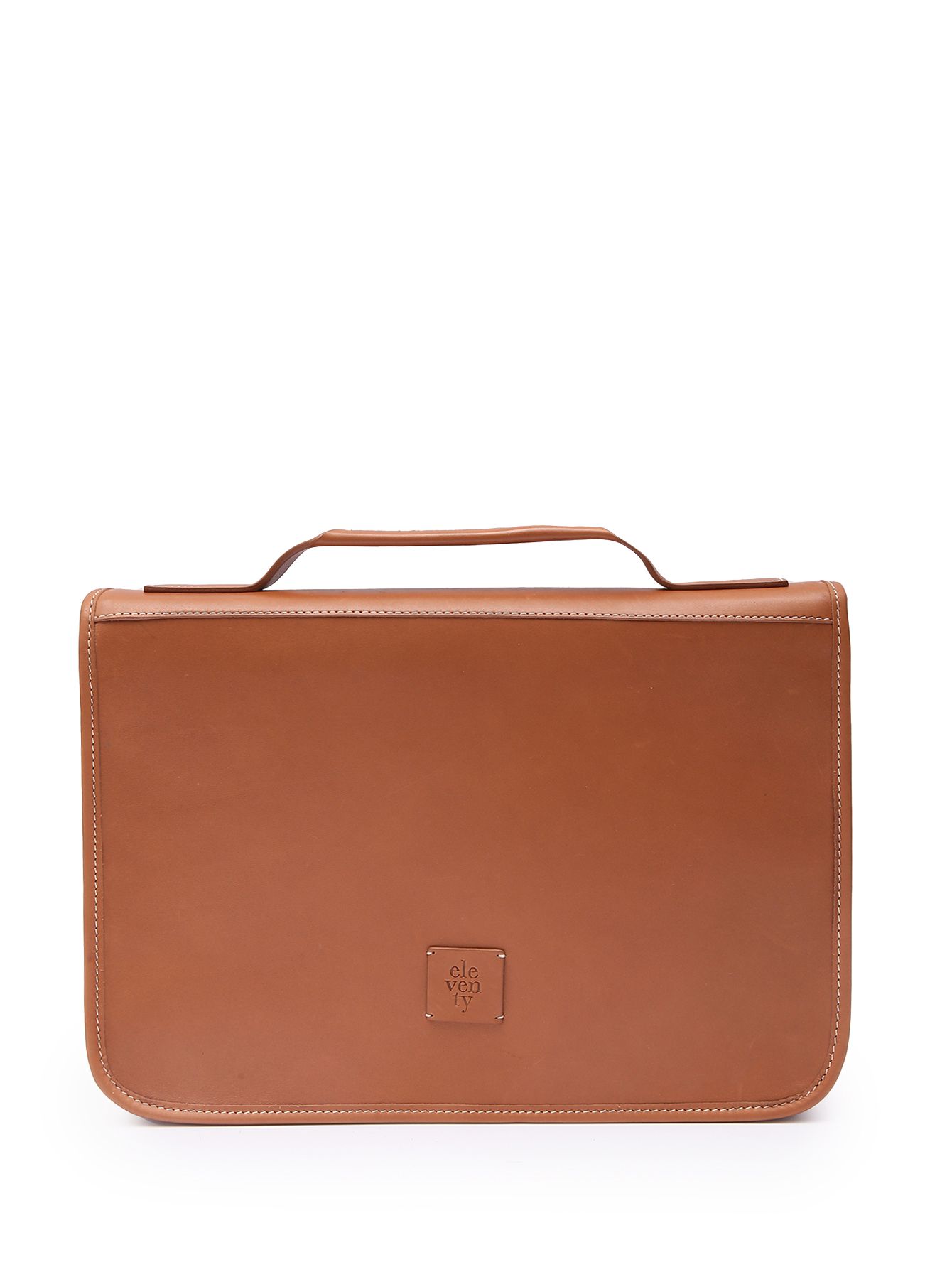 Портфель из кожи с логотипом - Общий вид