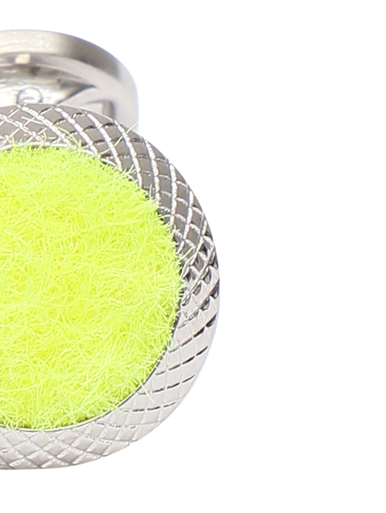 Запонки из металла и шерсти - Деталь