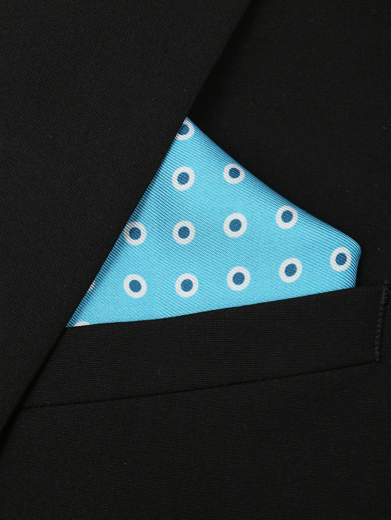 Карманный платок из шелка с узором - МодельОбщийВид