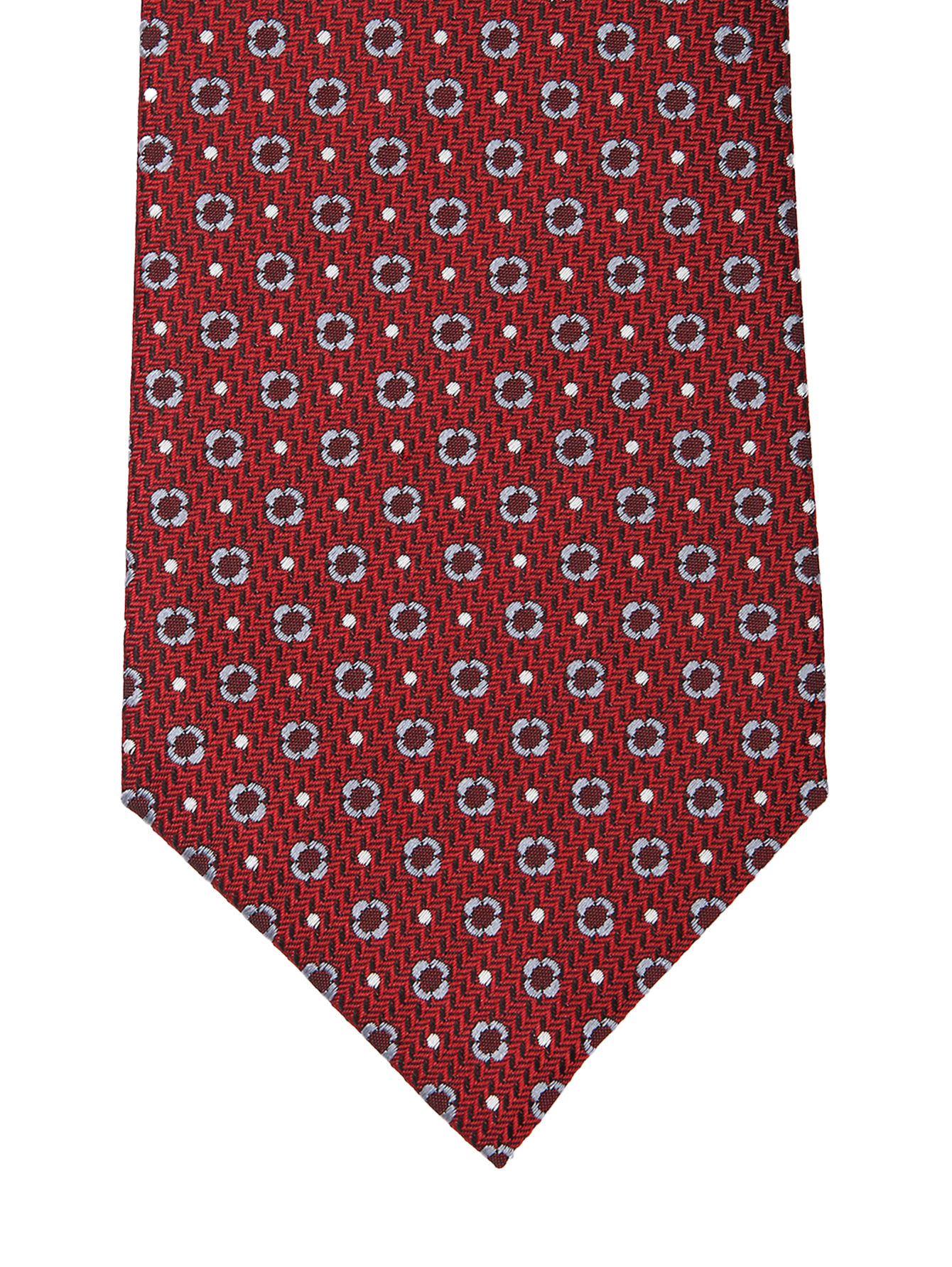 Галстук из шелка с узором - Деталь