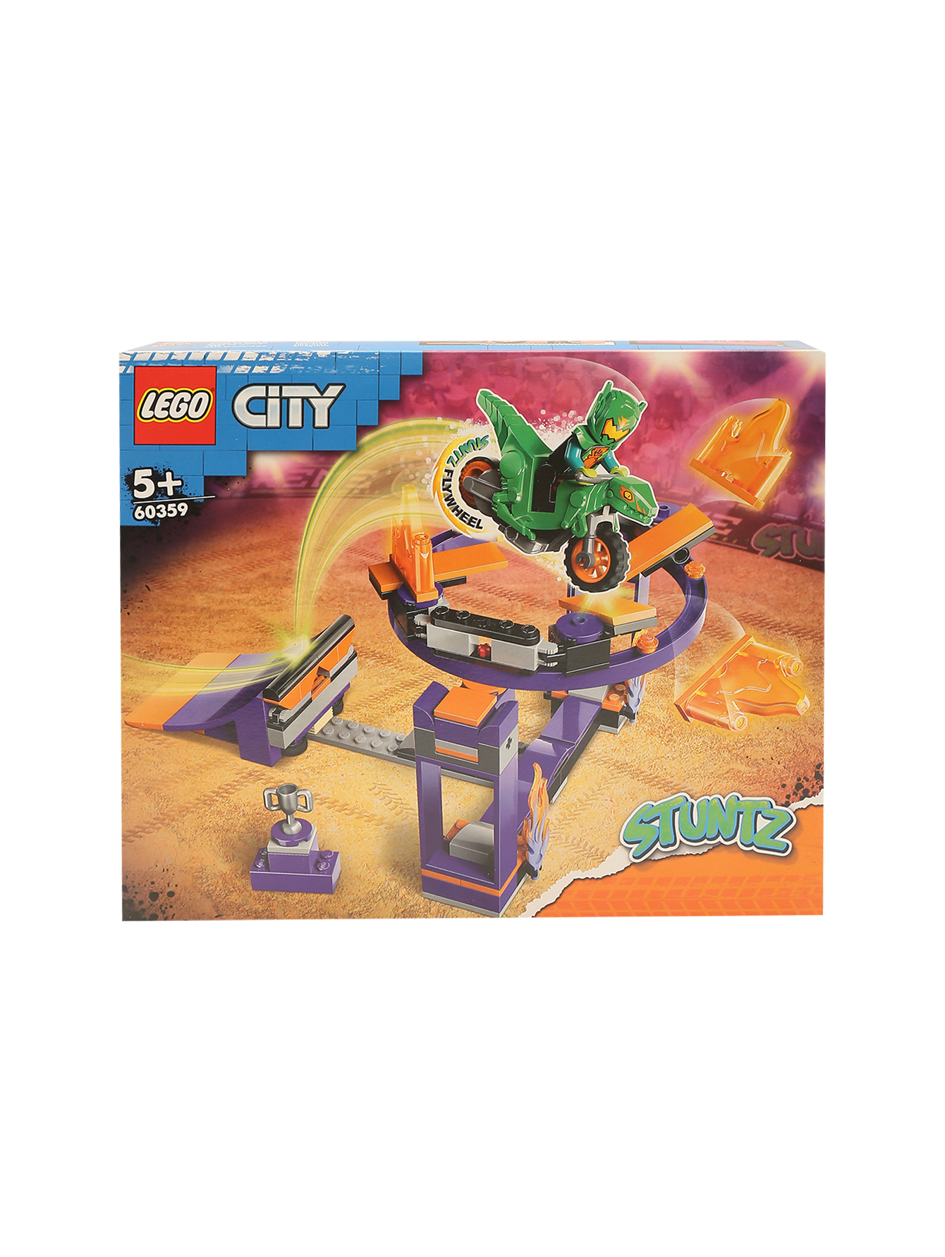Конструктор LEGO City Stuntz "Испытание каскадеров с трамплином и кольцом" - Общий вид