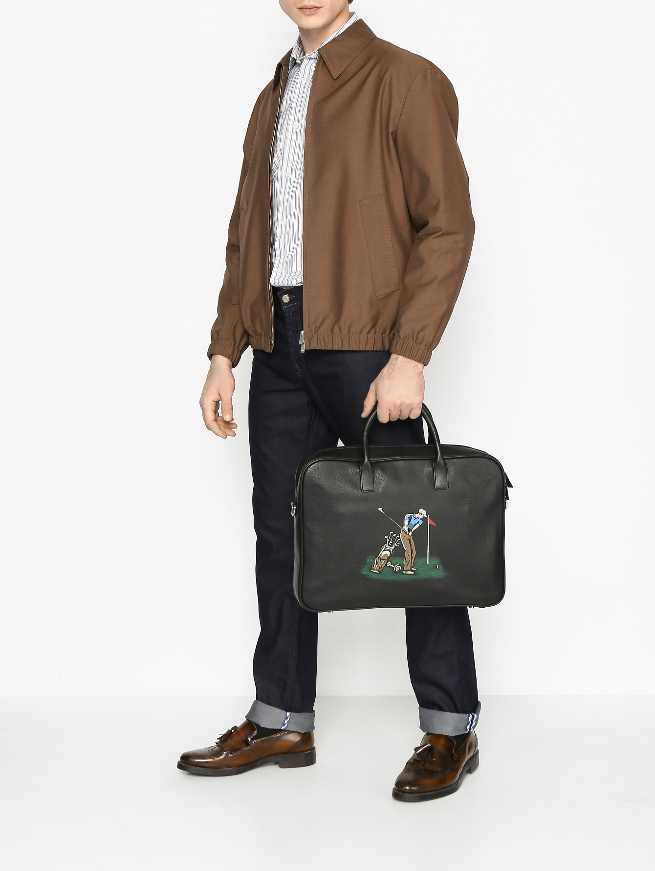 Сумки из кожи с принтом - МодельОбщийВид