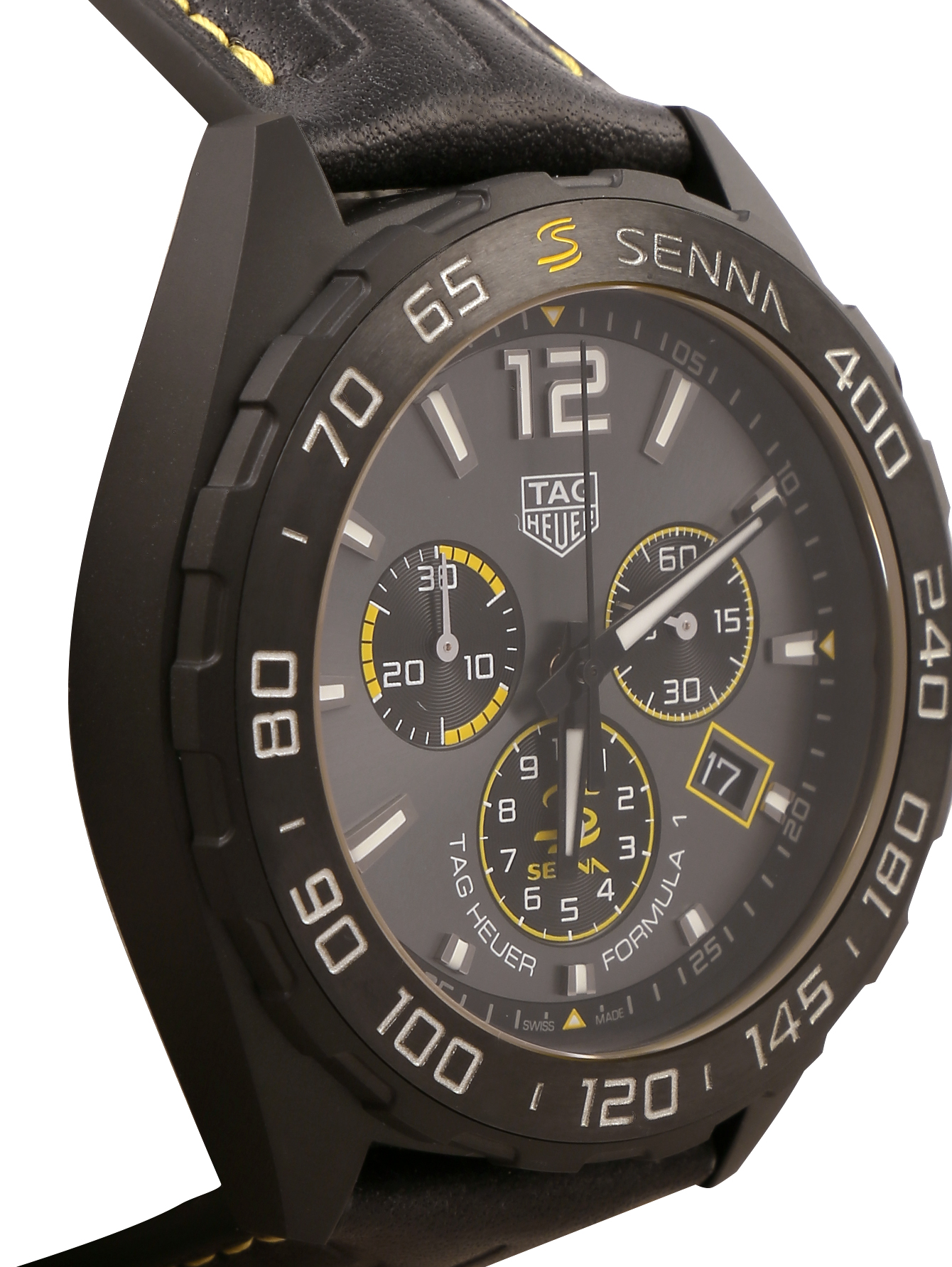 Часы кварцевые на ремне из телячьей кожи - Деталь