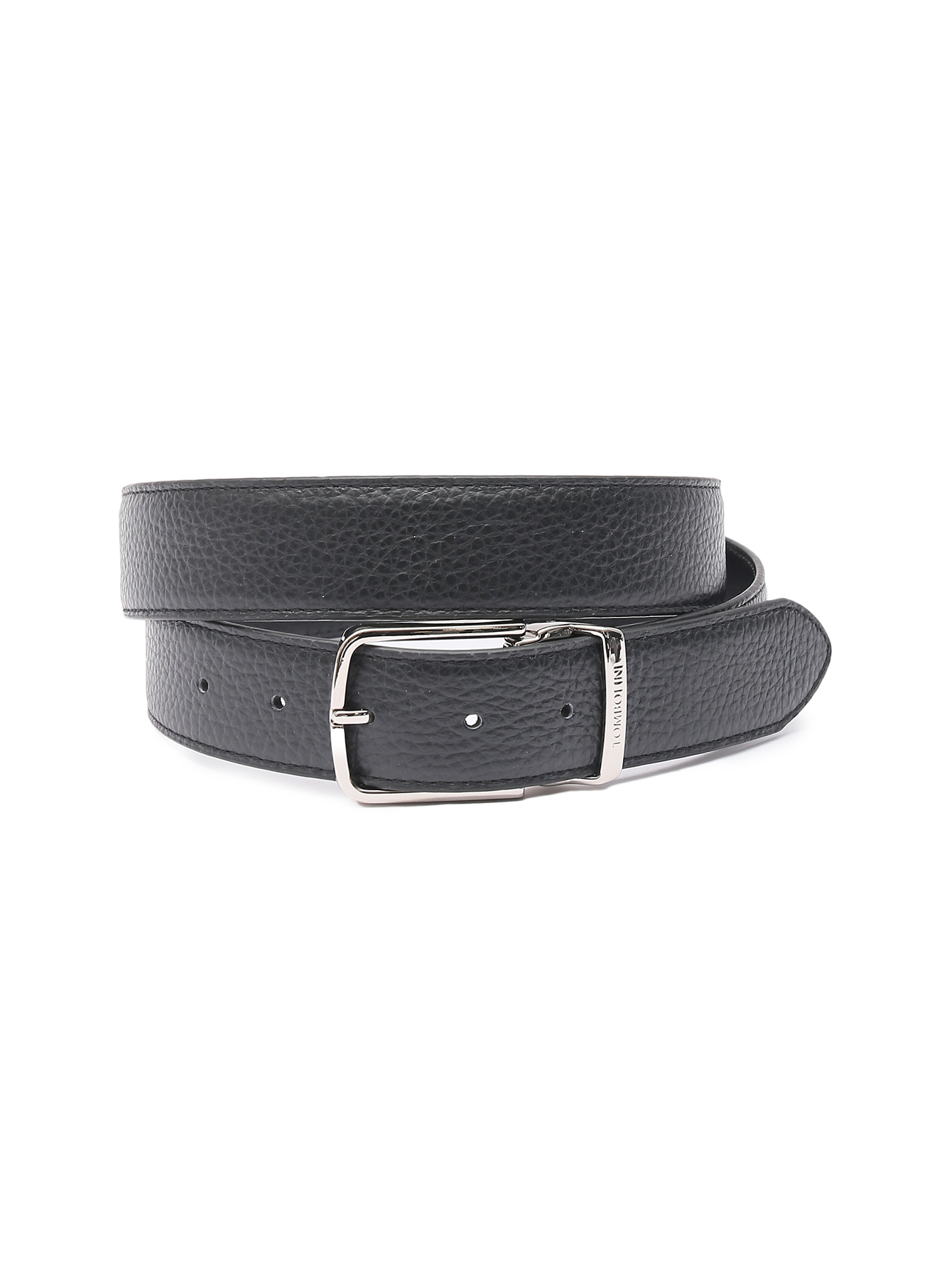 Ремень из кожи с металлической пряжкой - Общий вид