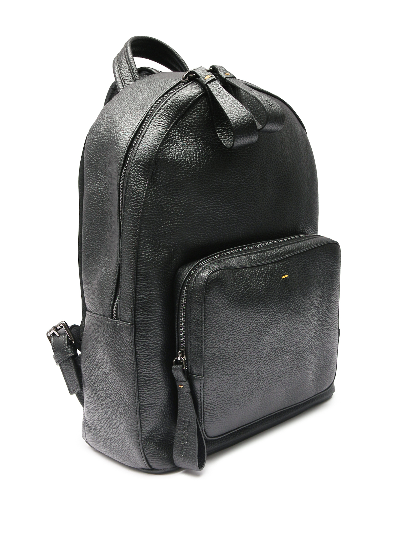 Рюкзак из кожи на молнии - Обтравка1