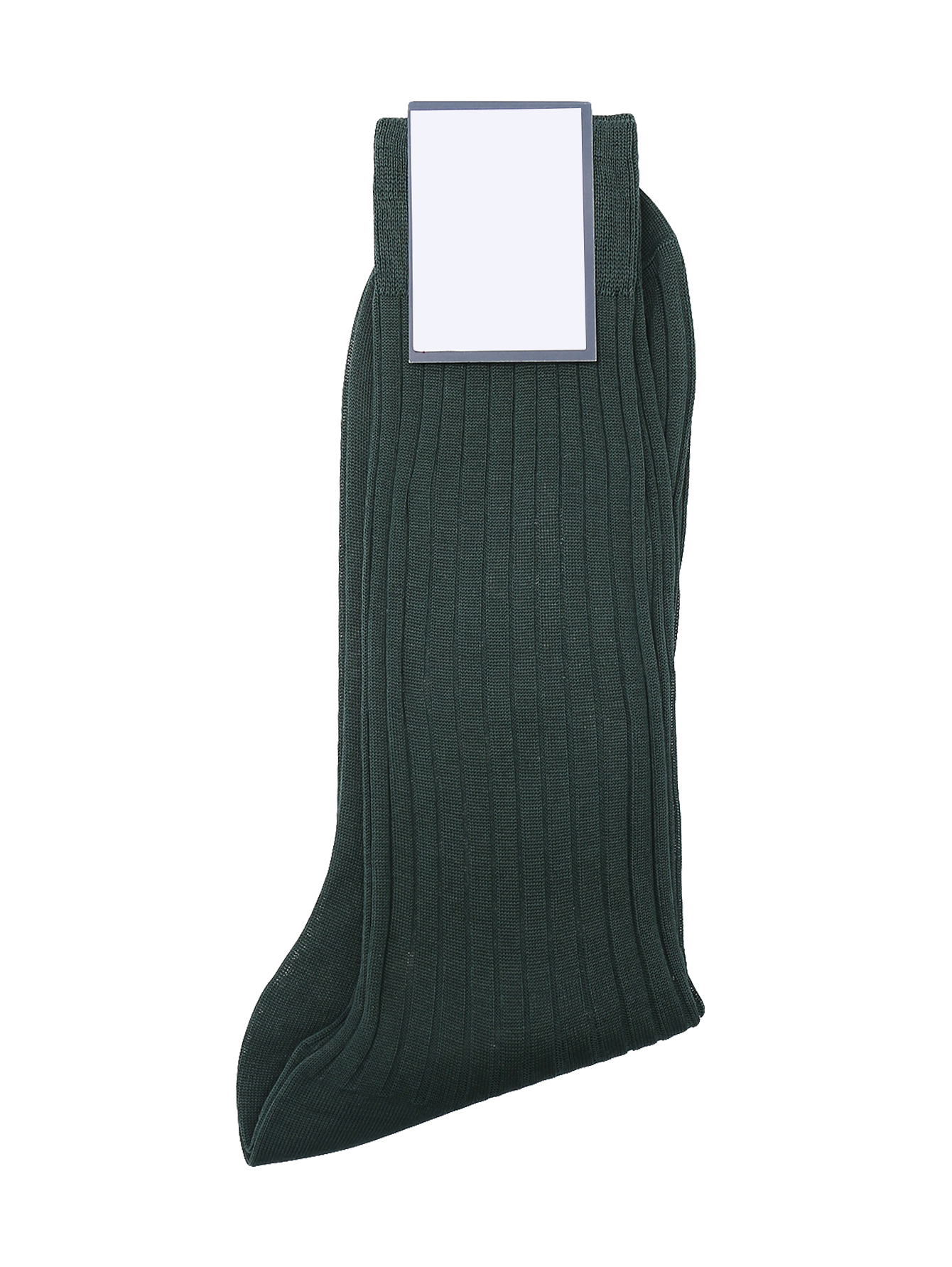 Носки из хлопка в крупный рубчик - Общий вид