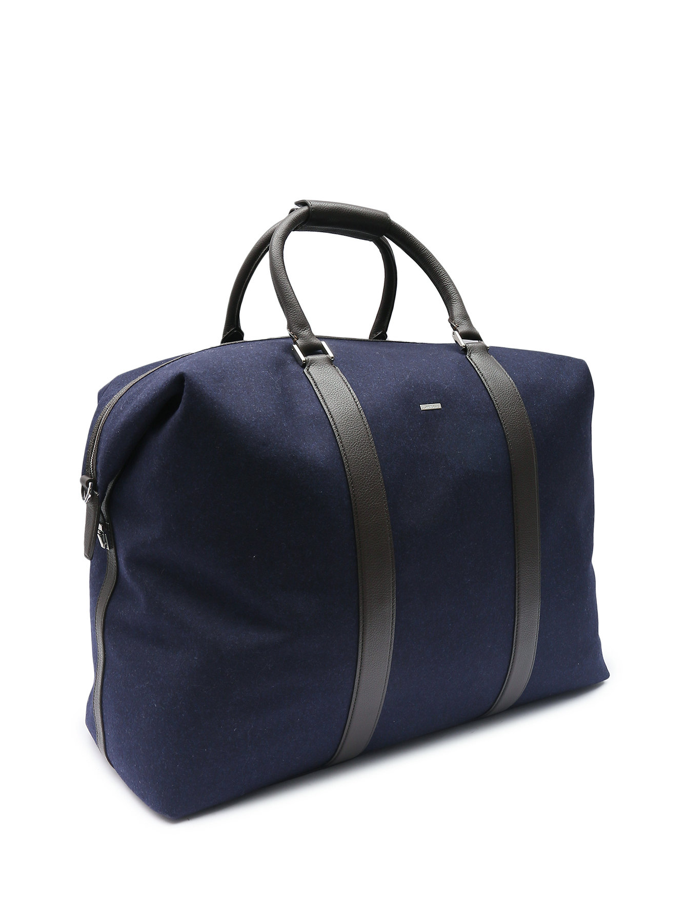 Дорожная сумка из текстиля и кожи  - Обтравка1