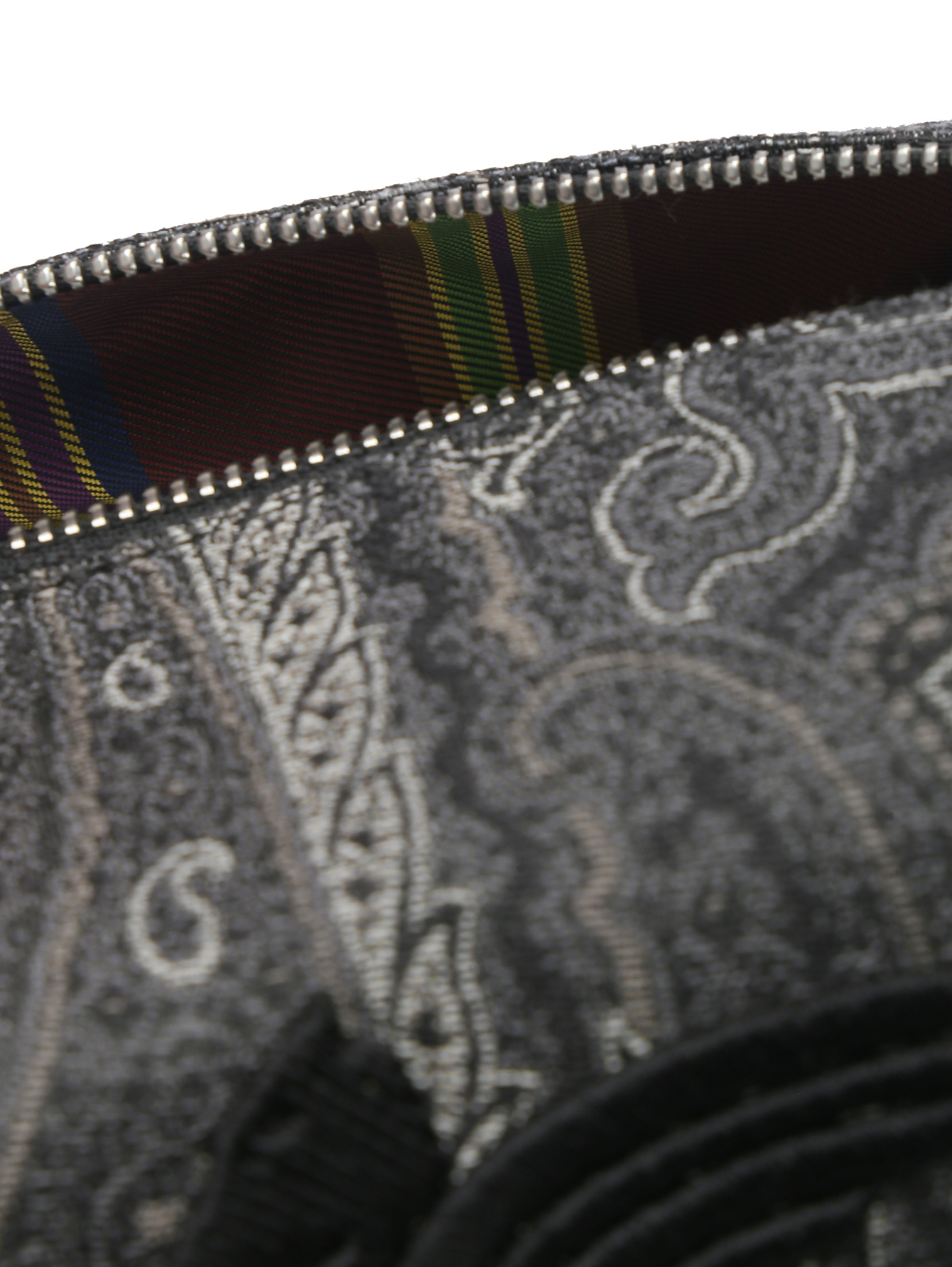 Косметичка из текстиля с узором пейсли - Деталь