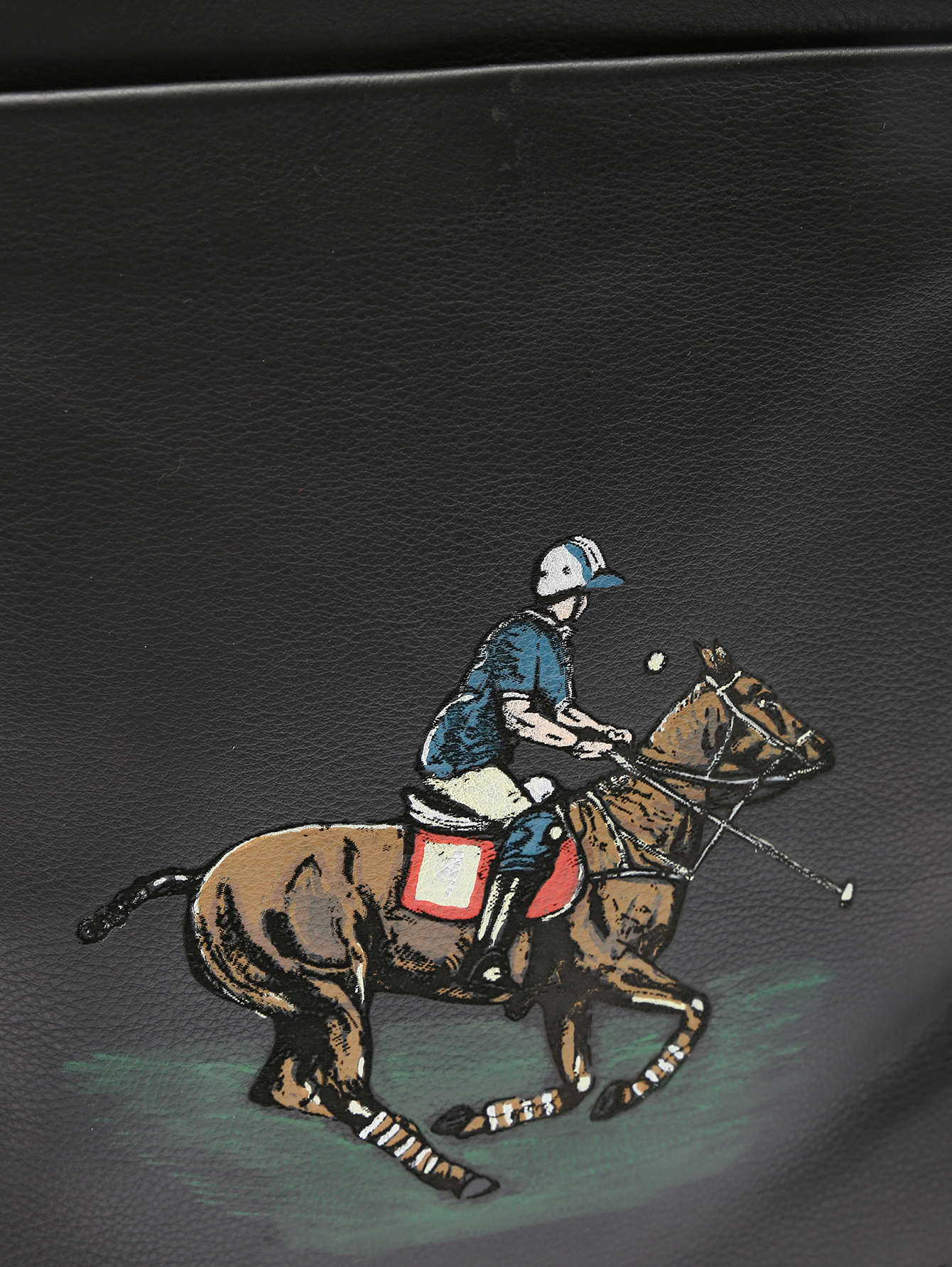 Рюкзак из кожи с принтом - Деталь