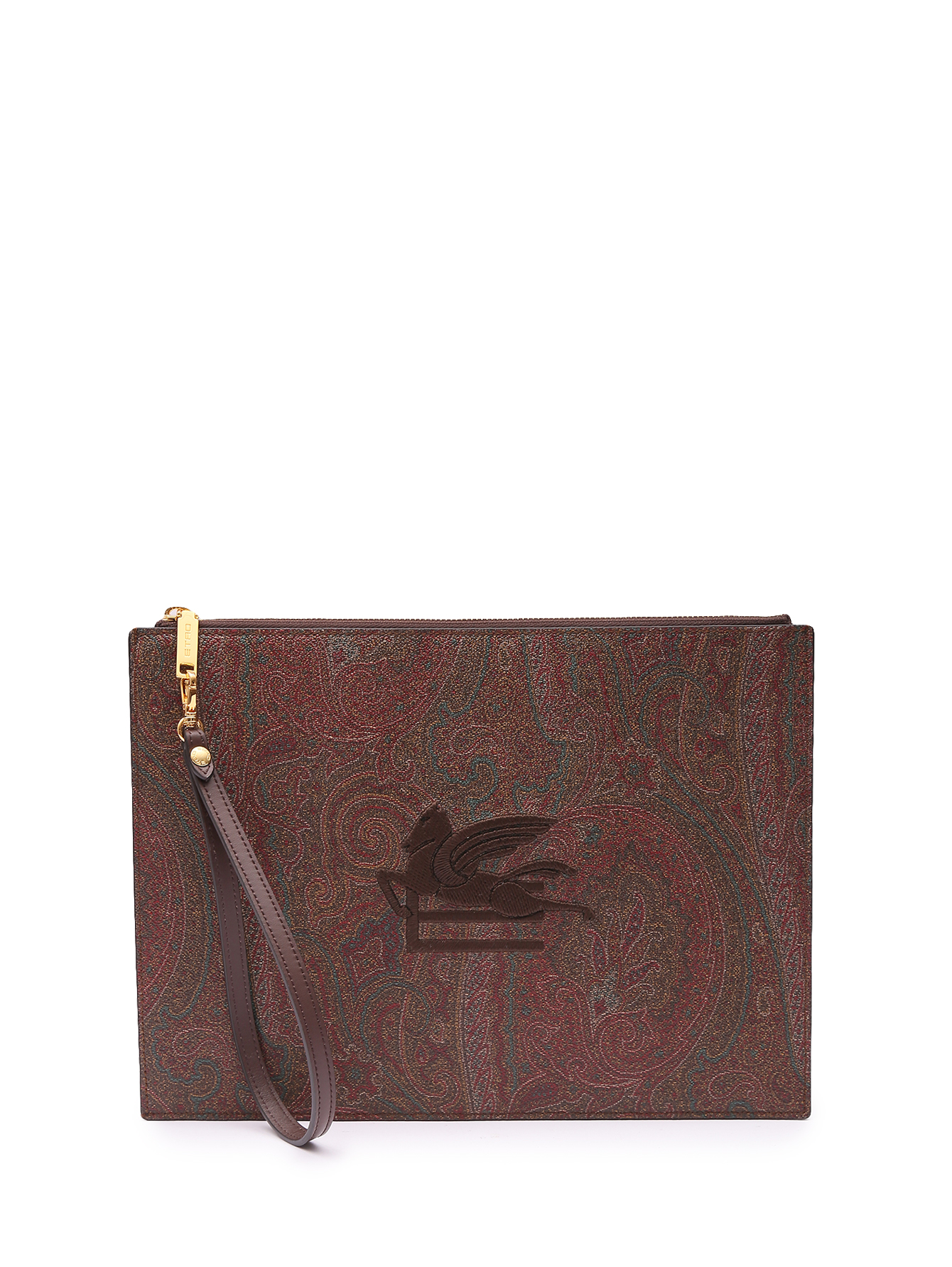 Клатч с узором пейсли и вышивкой  - Общий вид