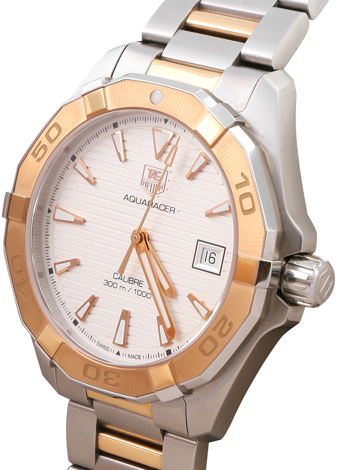 Часы с автоподзаводом на биколорном браслете - Деталь