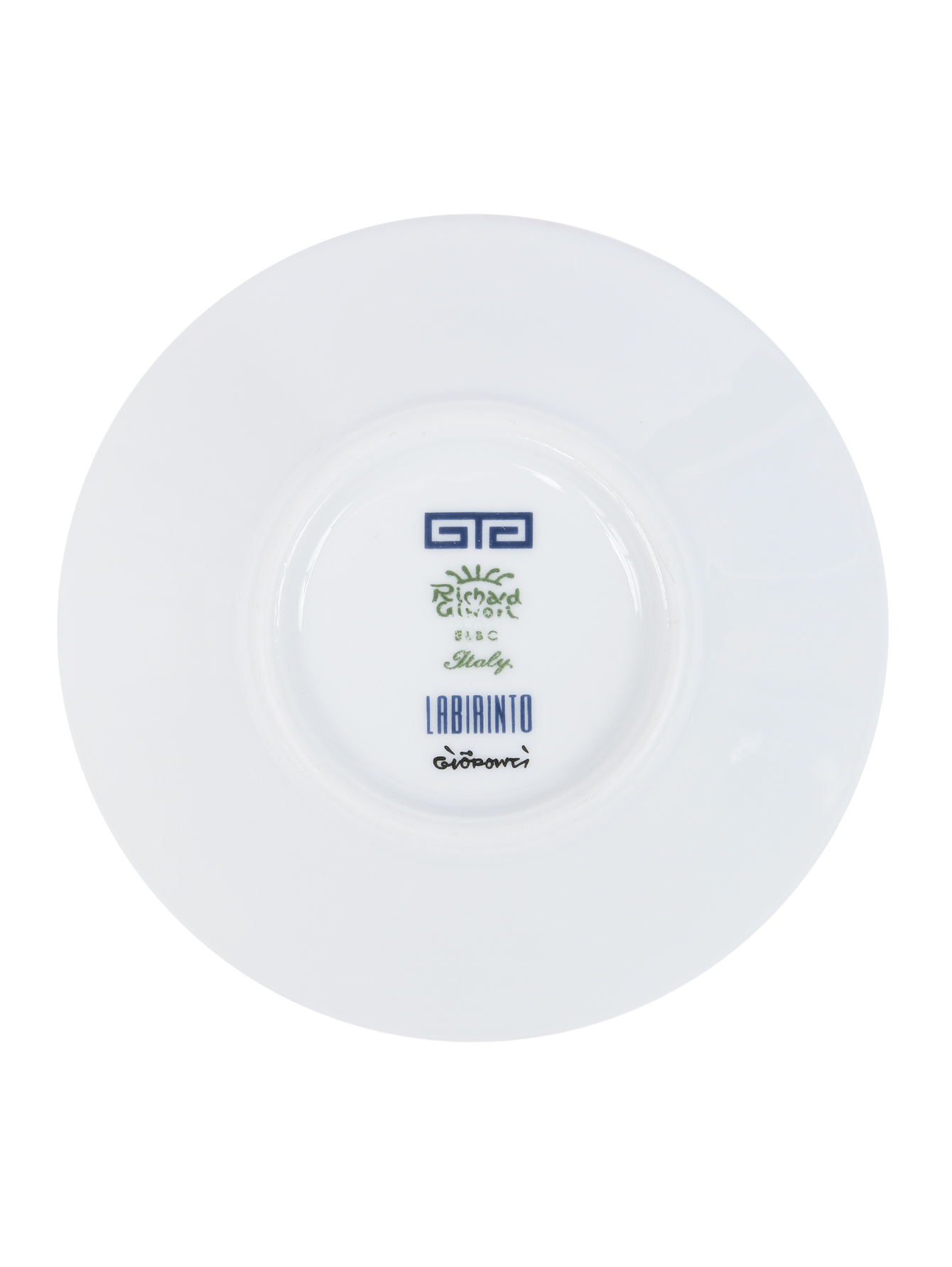 Блюдце кофейное из фарфора с орнаментом  - Обтравка2