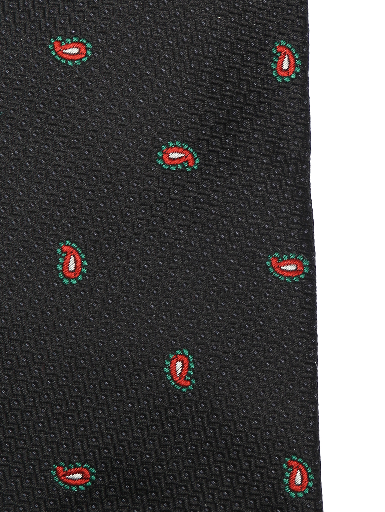 Галстук из шелка с узором - Деталь