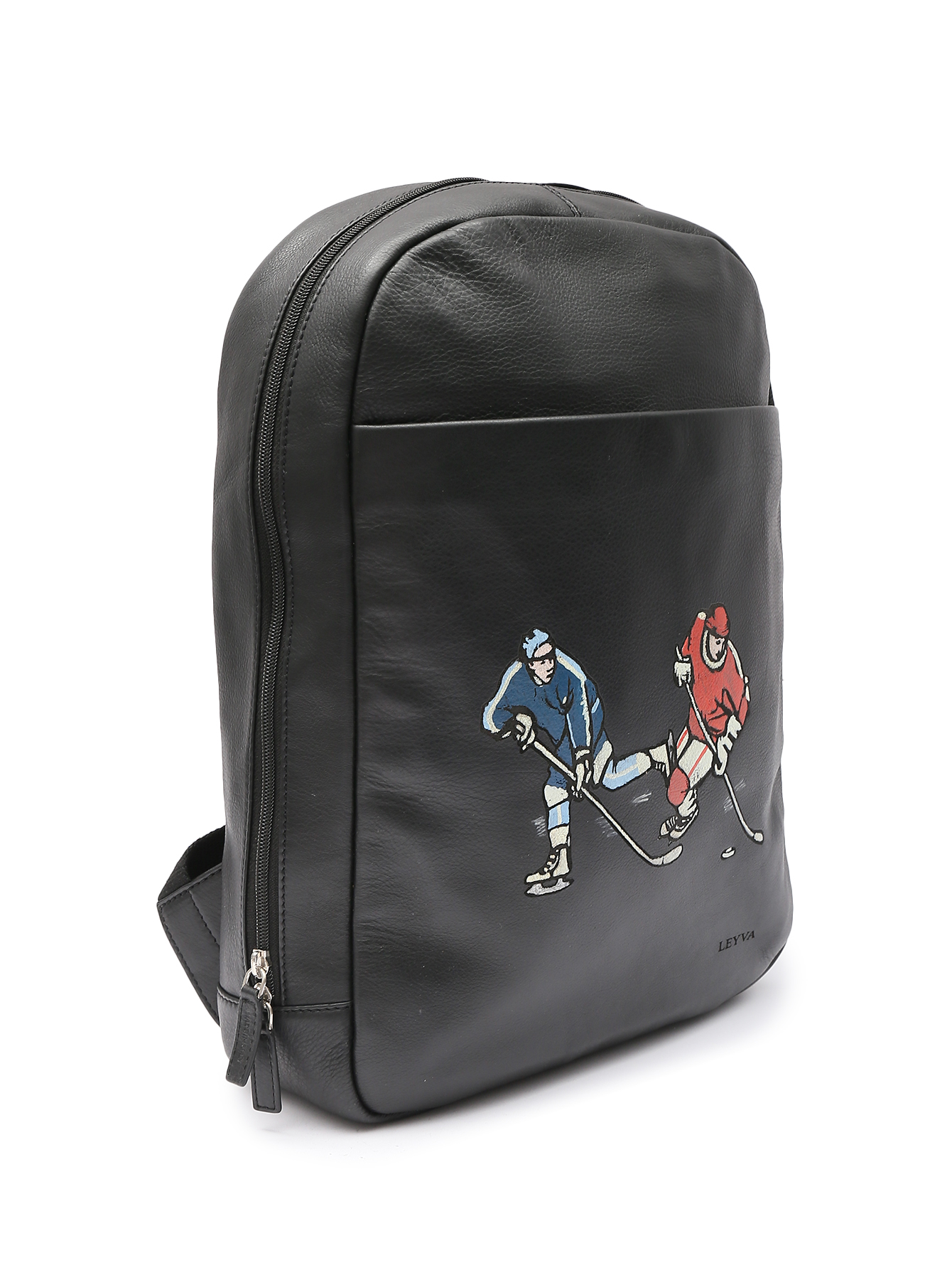 Рюкзак из кожи с принтом - Обтравка1