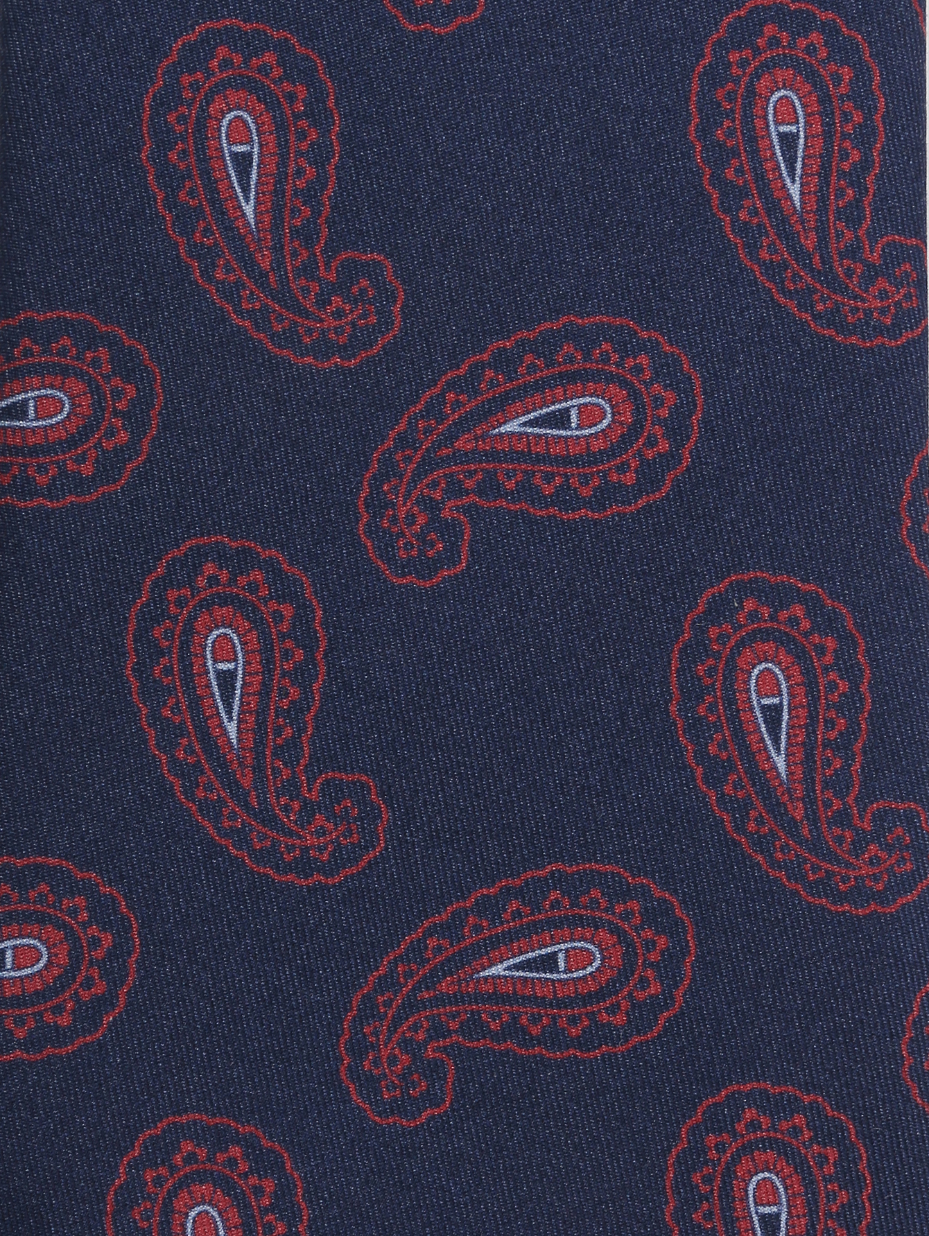 Шелковый галстук с узором - Деталь