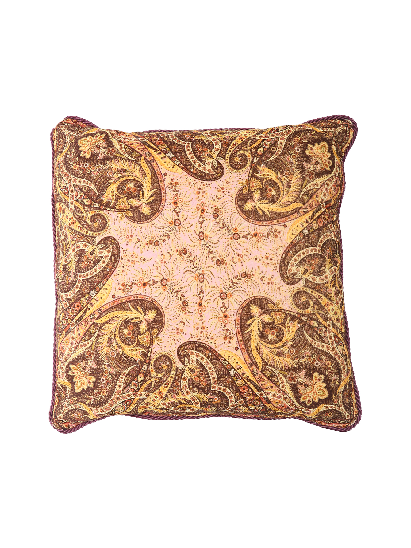 Подушка из бархата с узором пейсли - Общий вид