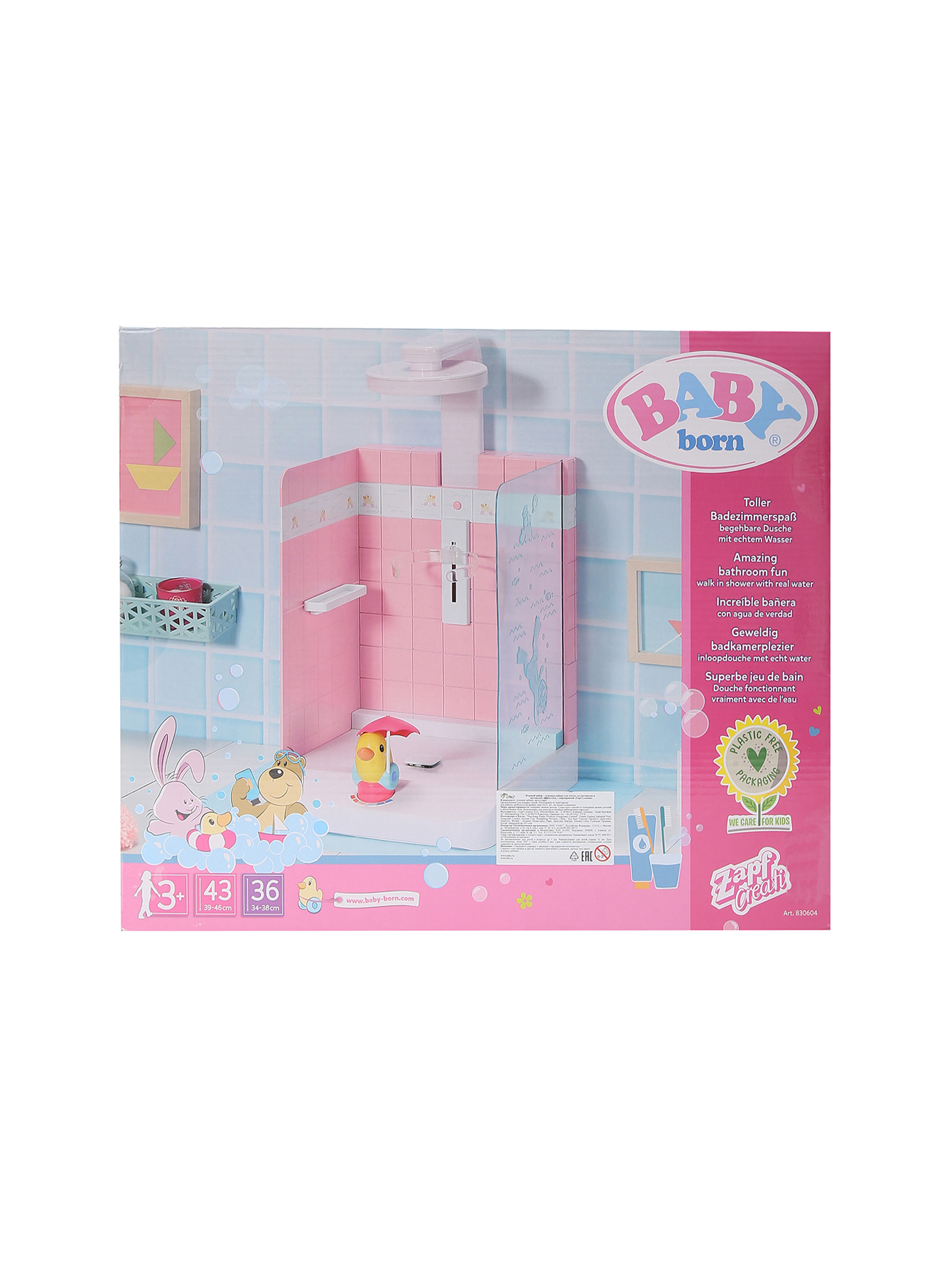 Игрушка baby born-душевая кабина Zapf Creation мультиколор (694596) купить  по цене 11 680 руб. в интернет-магазине ГУМ