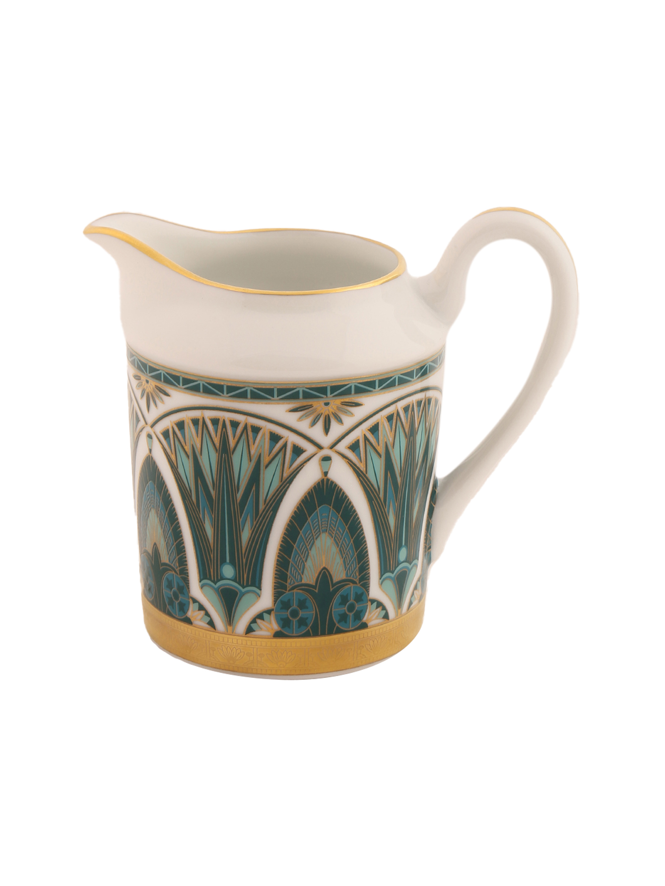 Молочник из фарфора с узором - Общий вид