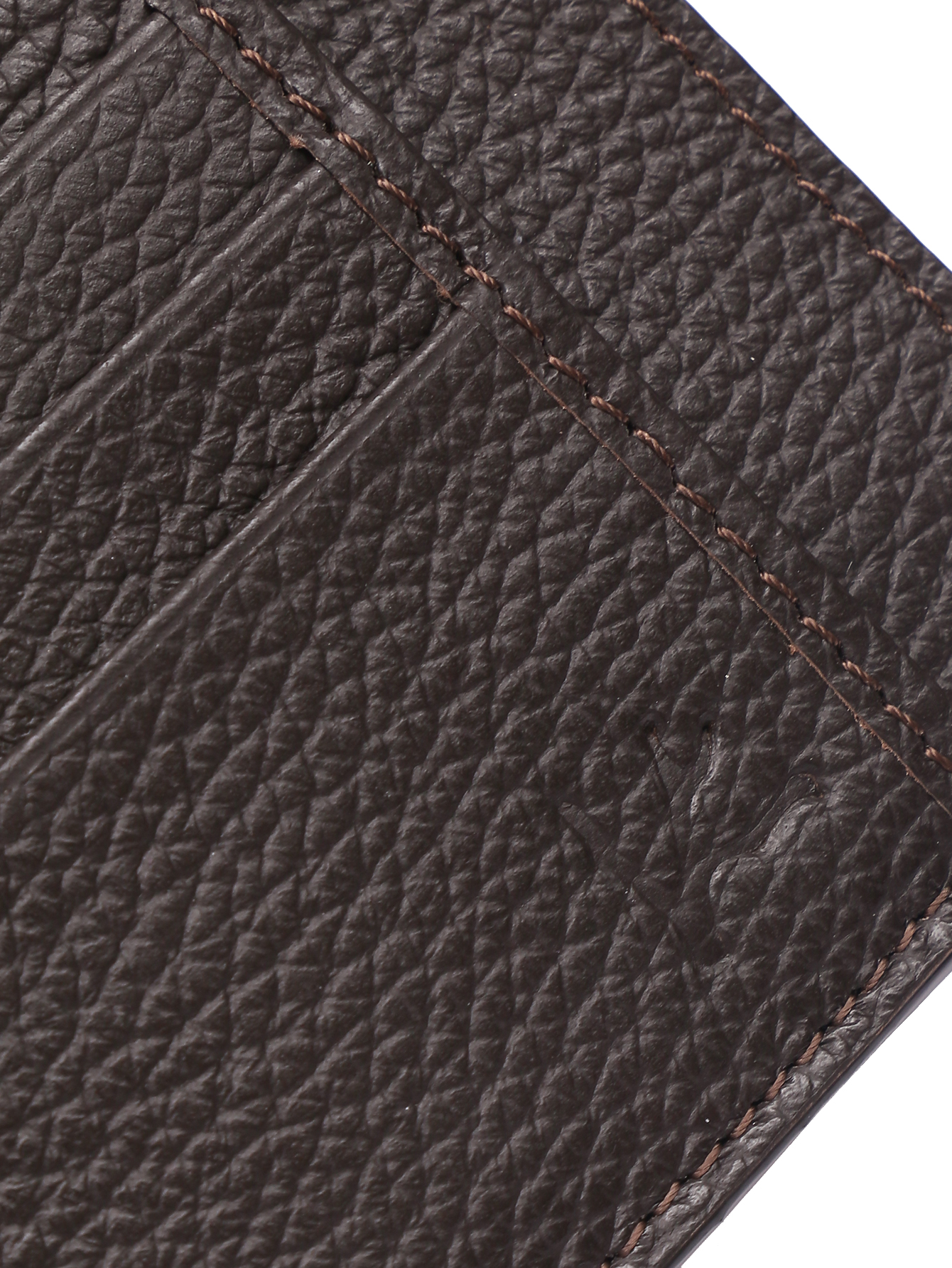 Визитница из зернистой кожи - Деталь